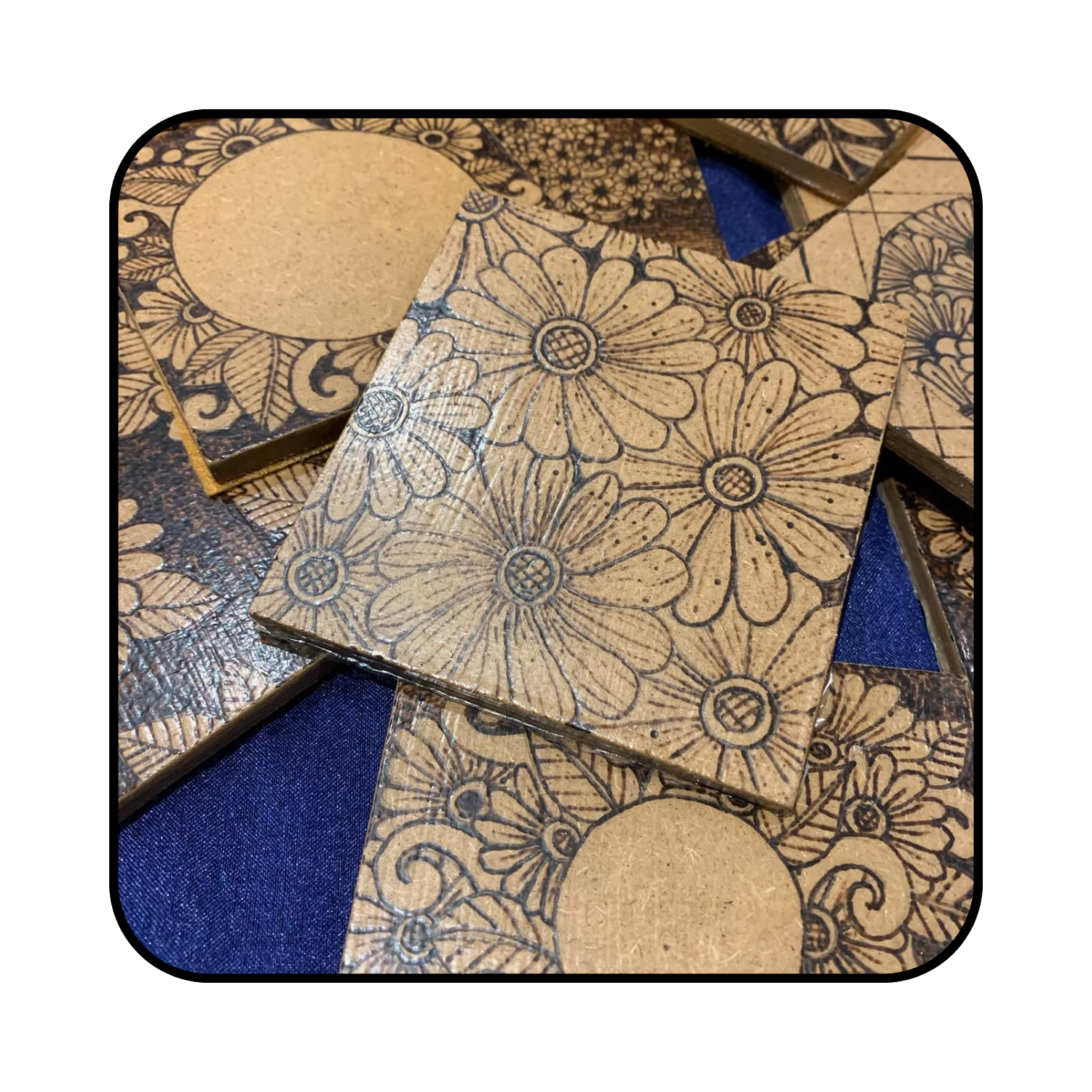 Wood Burning tool on MDF 