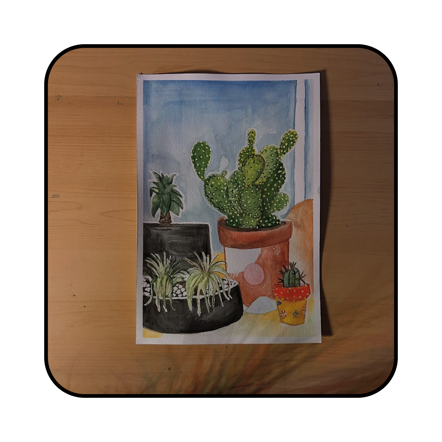 Watercolor Paint on Canvas Paper