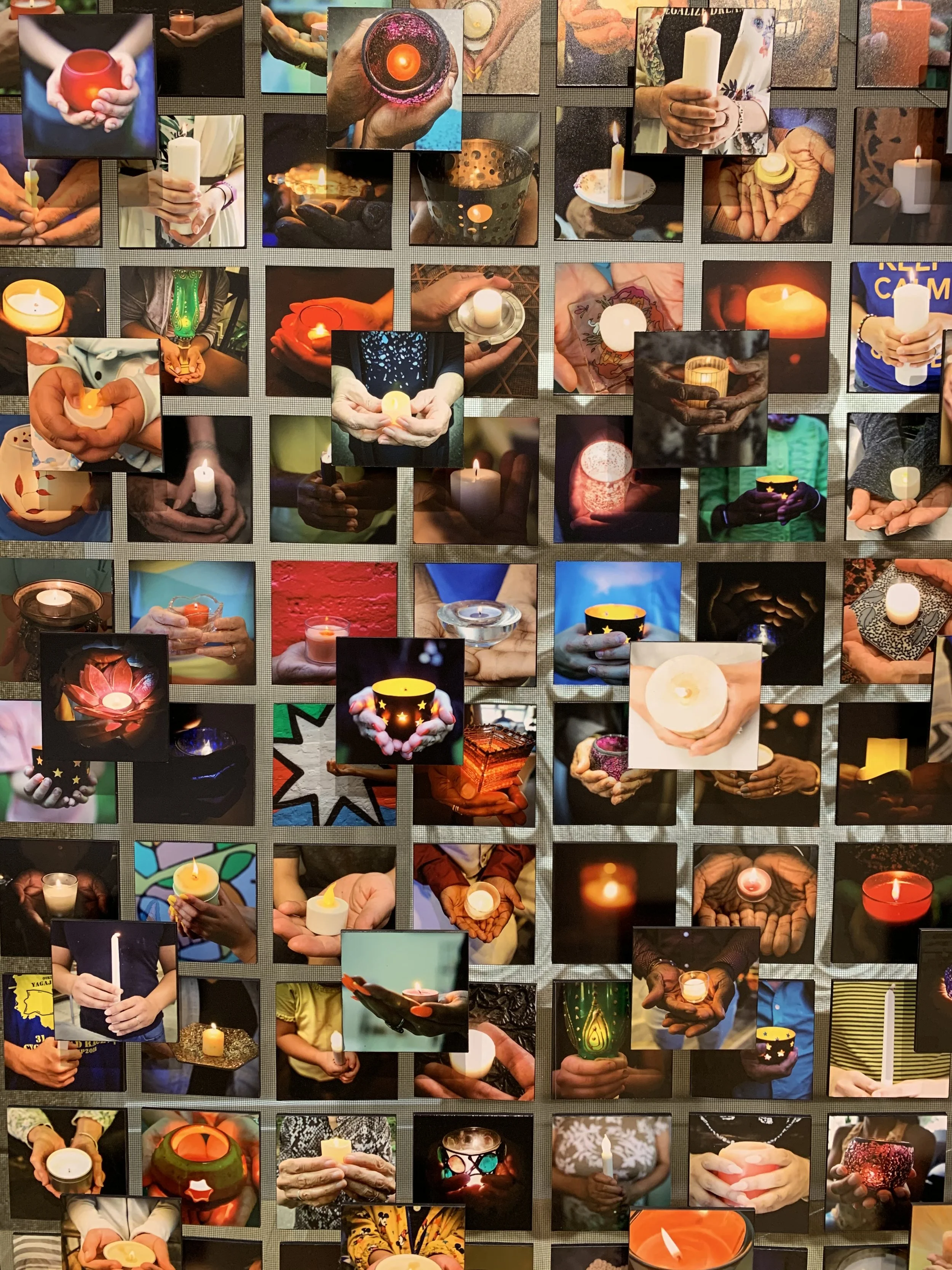 One of the panels of the 750 installation.