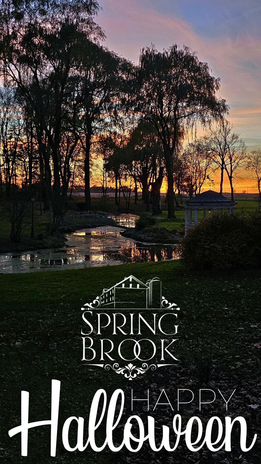 🎃 Happy Halloween from Springbrook Events! 🎃

Wishing you a night filled with spooky fun and eerie delights! 👻✨

We hope you have a safe and magical Halloween!

#SpringbrookEvents #HappyHalloween #SpookySeason #FallAtSpringbrook #HalloweenMagic