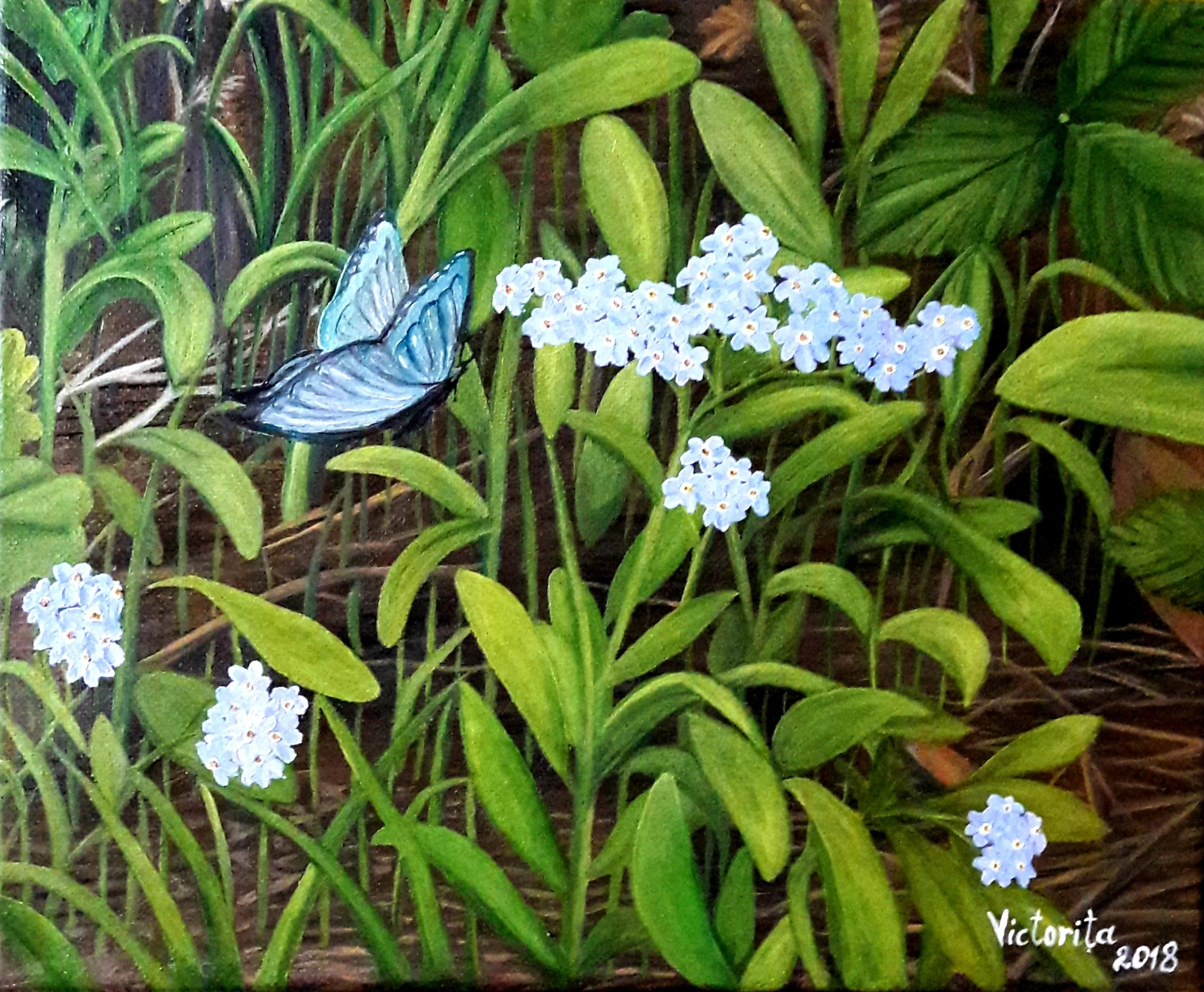 Green freshness, oil on canvas, 9x12", 2018