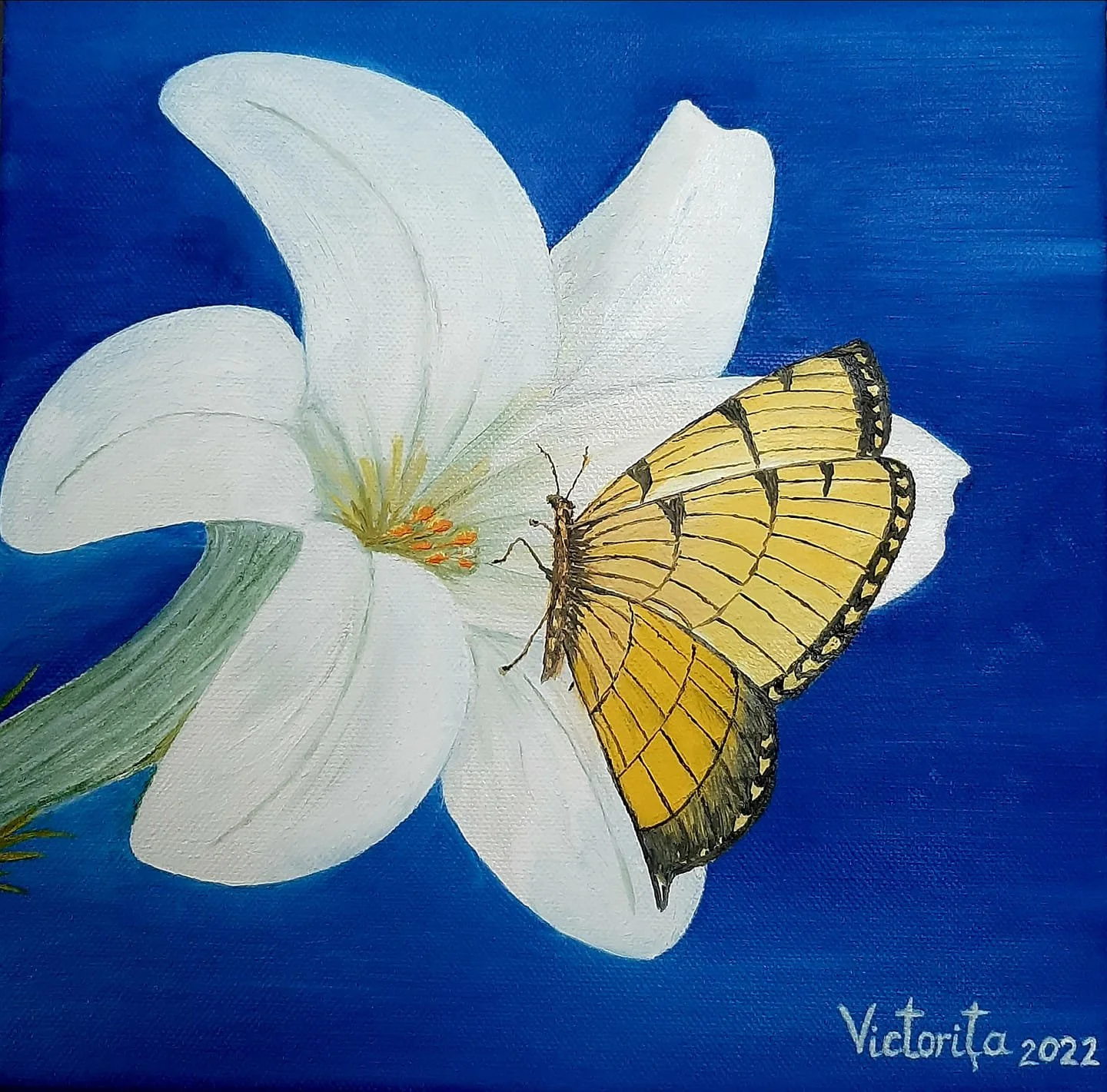 Resurrection, oil on canvas, 12x12", 2022