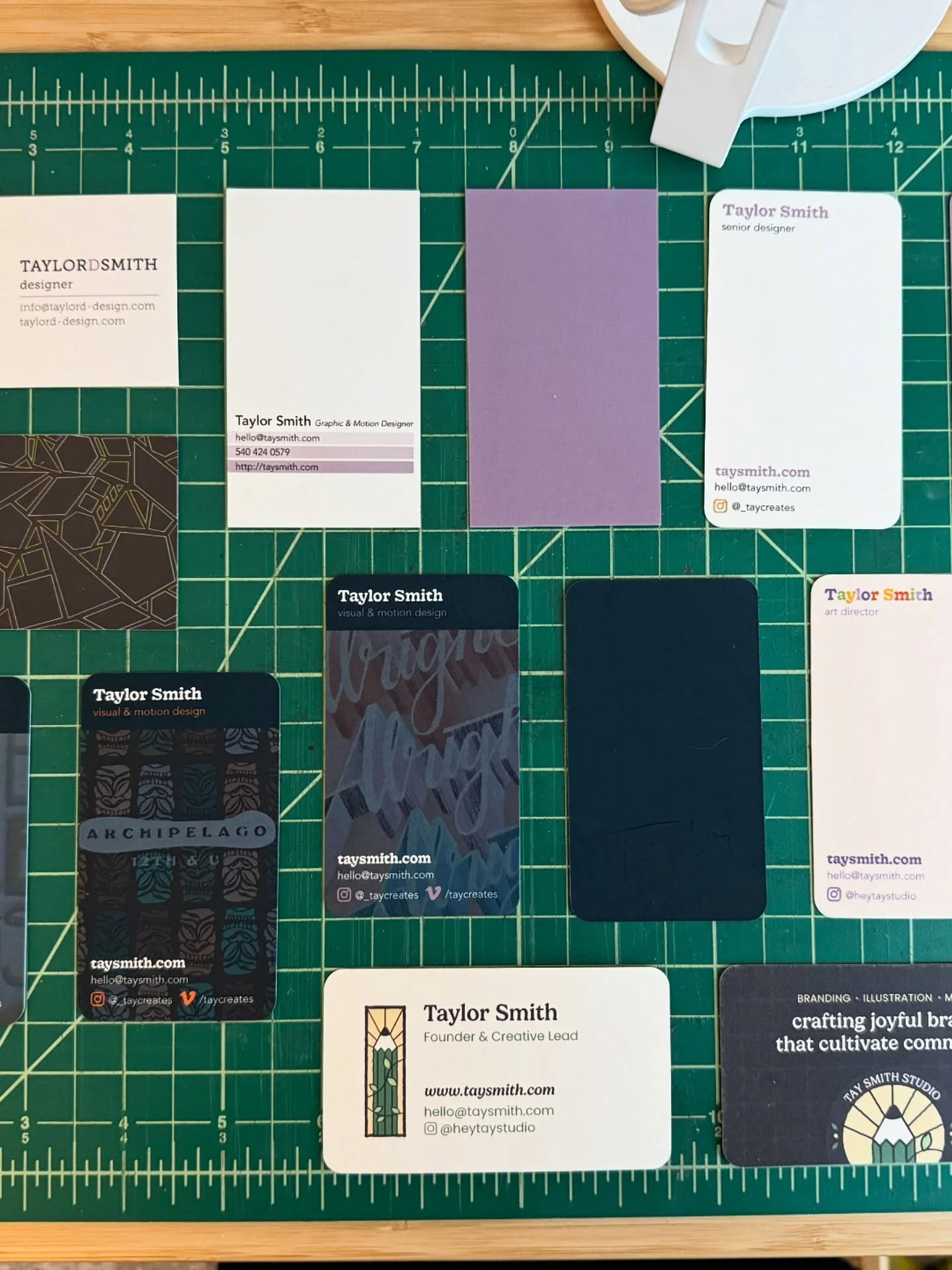 A little trip down memory lane courtesy of all my business cards! My first design job was at a print shop (hi @basecampdc!) in Washington, DC, so I&rsquo;ve always had a soft spot for cards I didn&rsquo;t have to cut myself 😂 

I love seeing how my 