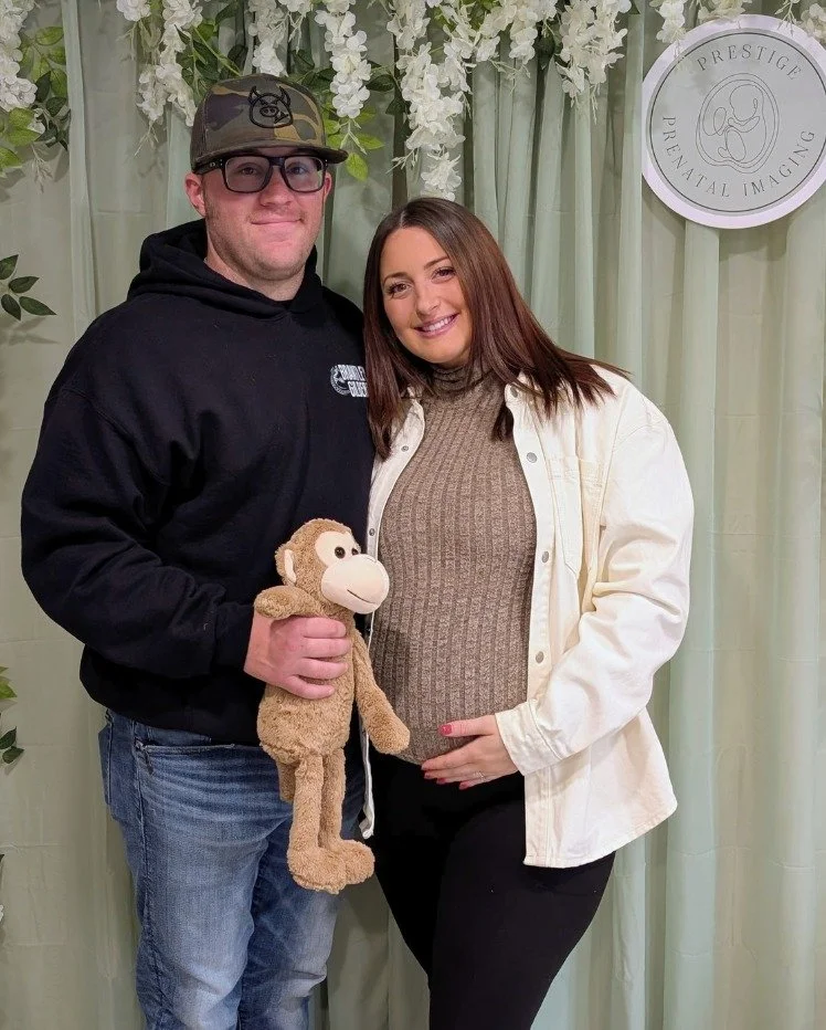 What a special day for this sweet couple! 💓
They chose our Gold Package and got to take home the sweetest keepsake &mdash; their baby&rsquo;s heartbeat recorded inside this adorable monkey stuffed animal! 🐒

These moments are ones to cherish foreve