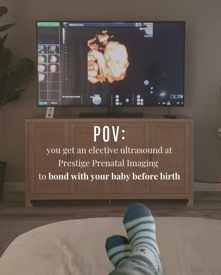 ✨ POV: You&rsquo;re relaxing and bonding with your little one at Prestige Prenatal Imaging 💕 Our elective ultrasounds give you the perfect opportunity to connect and cherish these precious moments between doctor visits.

👣 From stunning 3D/4D/HD im