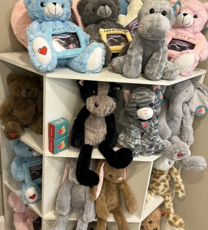 Our heartbeat teddy bears are one of the sweetest keepsakes we offer! 🧸
💓 With so many adorable options to choose from, families get to take home a special reminder of their baby &mdash; complete with the sound of their little heartbeat. It&rsquo;s