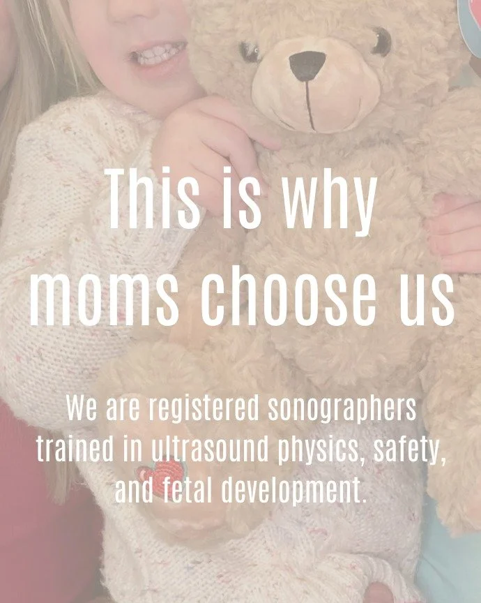 We&rsquo;re not just here to &lsquo;get cute pictures.'

We are registered sonographers trained in ultrasound physics, safety, and fetal development.

We monitor thermal output.
We limit exposure time.
We follow medical guidelines.

Because this isn&