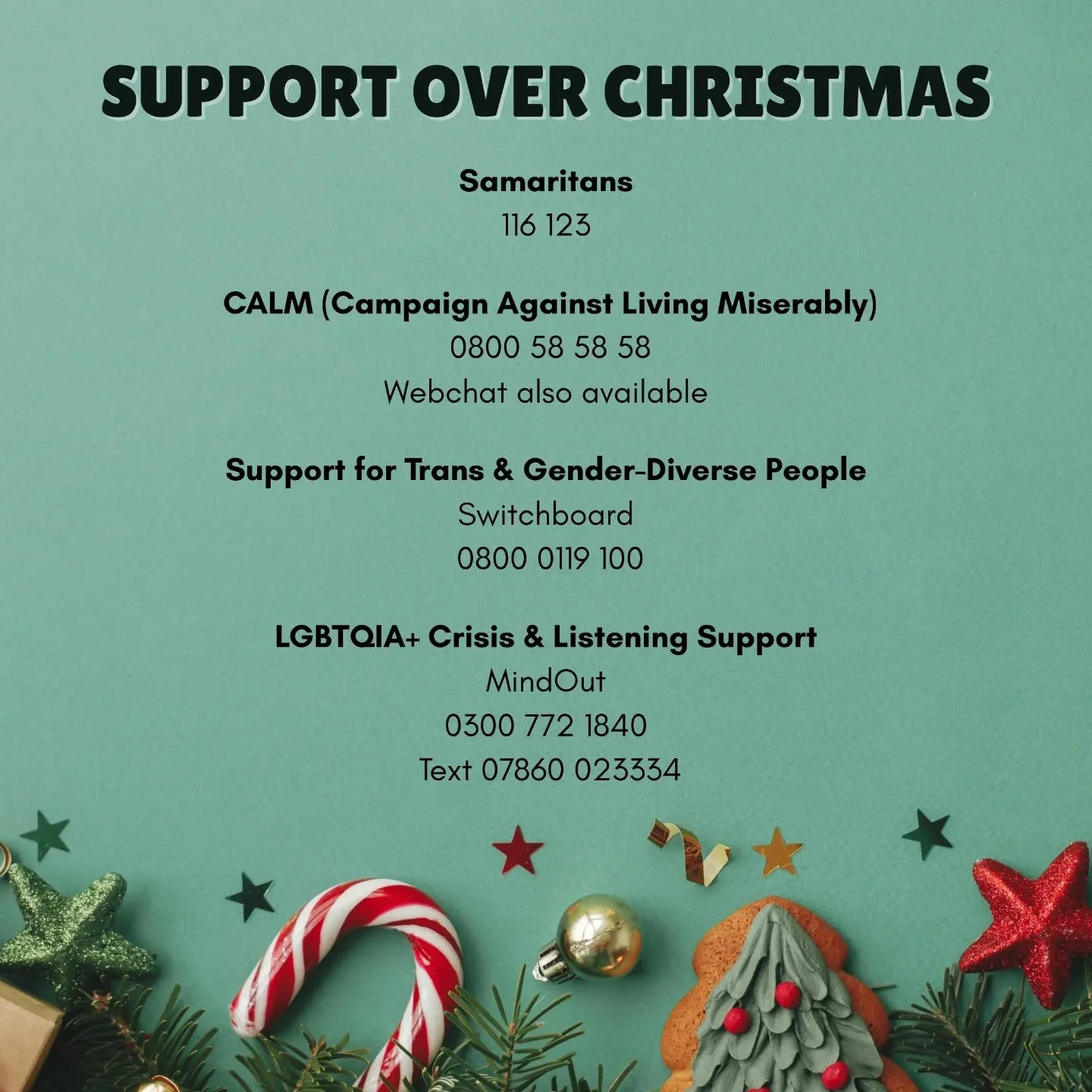 ✨ You never have to be alone ✨

If things feel overwhelming, heavy, confusing or just too much right now, there is always support out there for you.

Crisis and support lines aren&rsquo;t only for &ldquo;rock bottom&rdquo; moments. They&rsquo;re ther