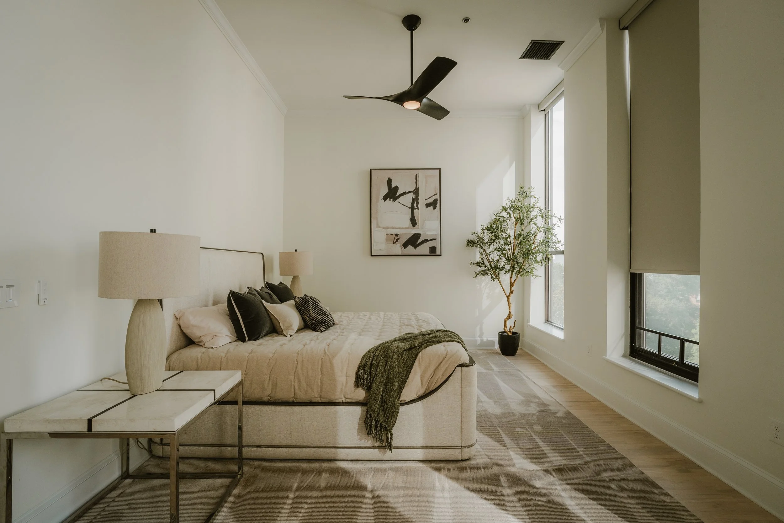 Organic modern bedroom