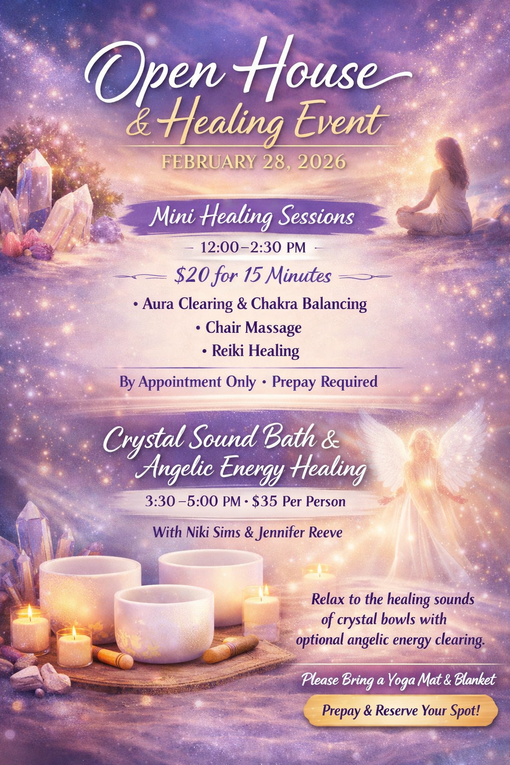 Open House &amp; Healing Event - February 28, 2026