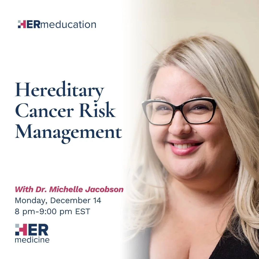Hereditary Cancer Risk Management - Michelle Jacobson, MD, FRCSC