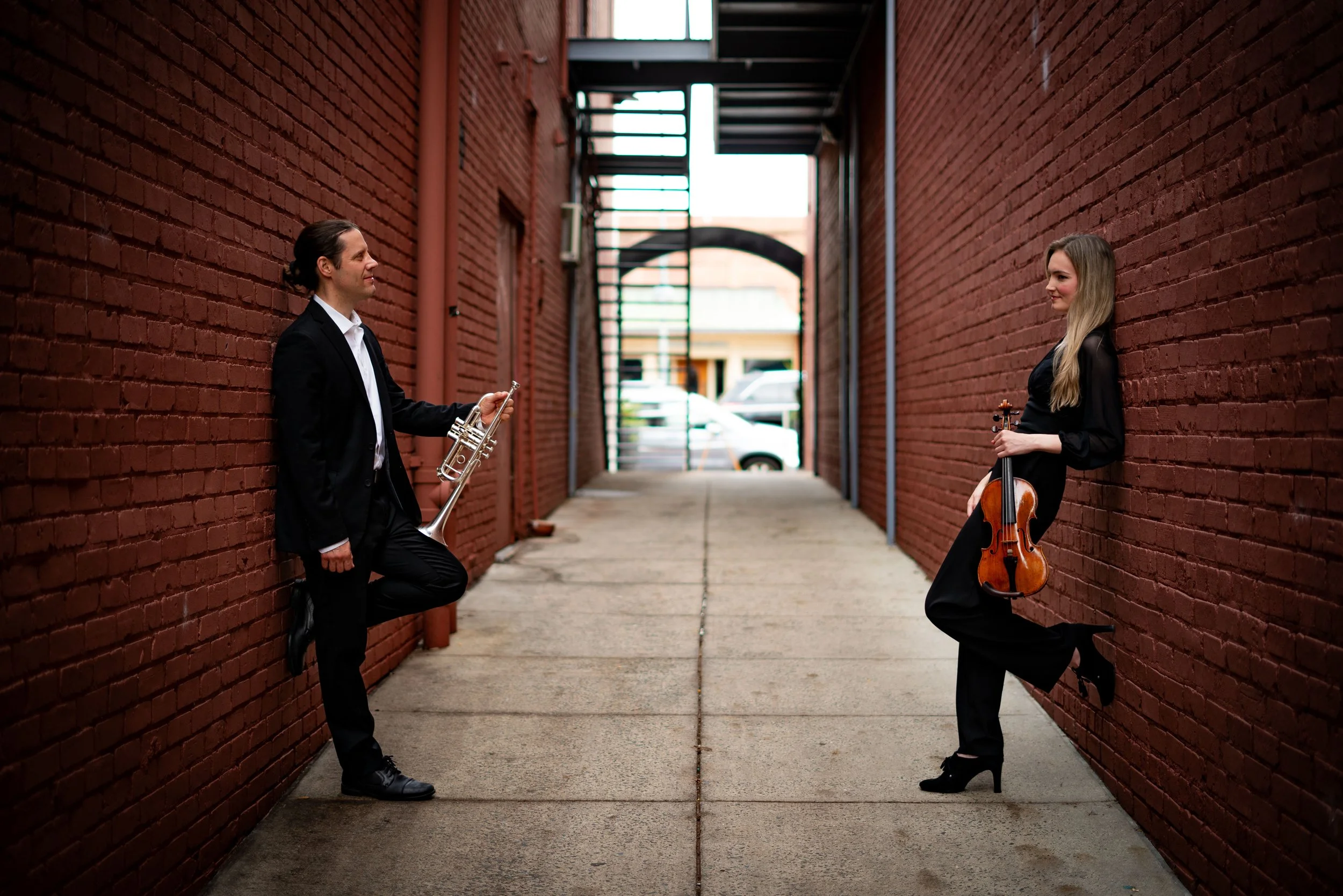  With Katherine Gilger, Violin  