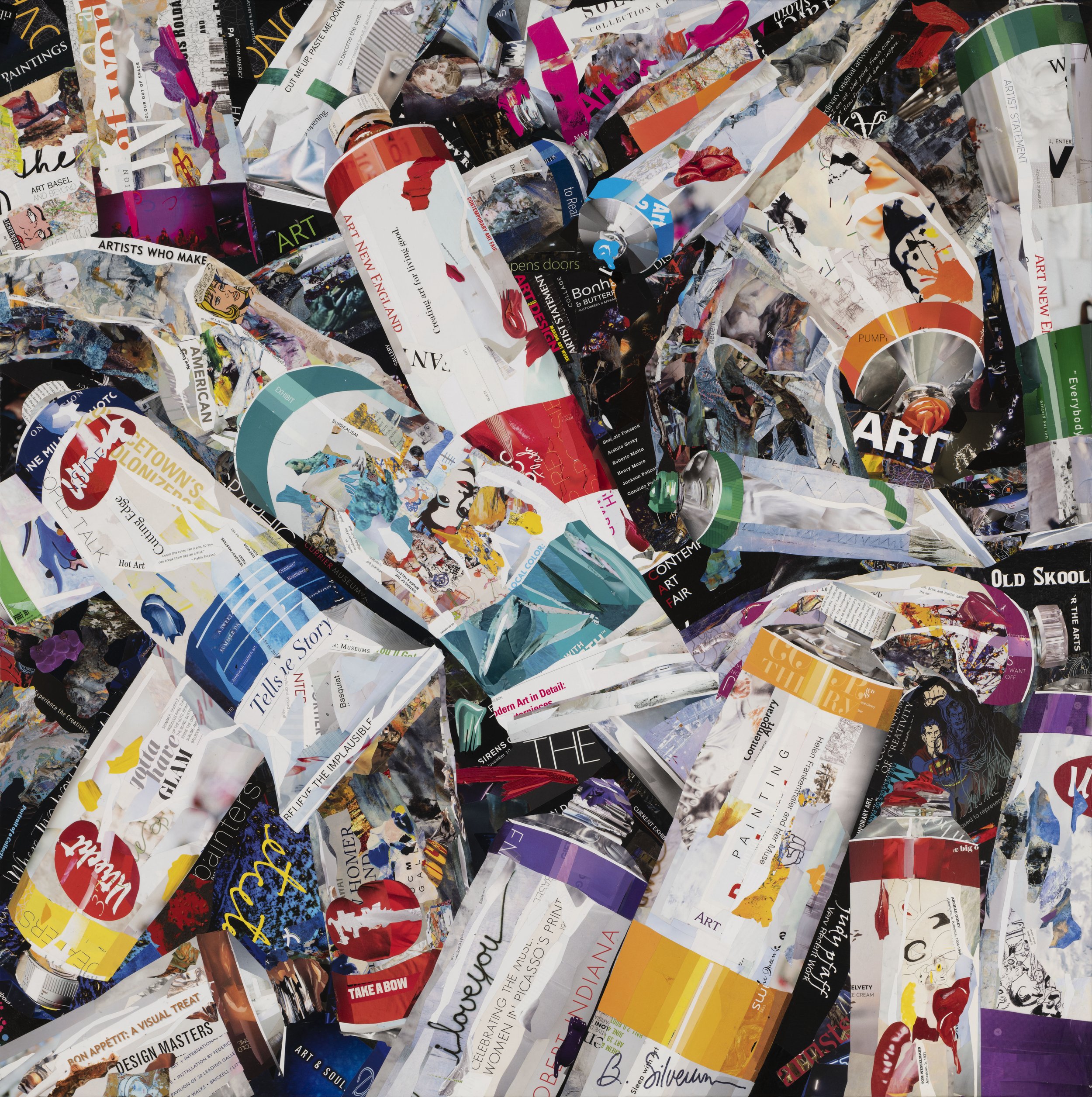 Paint Tubes 2, 40" x 40" (sold)