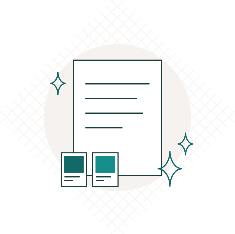 An illustration by Jessica Vergano depicting a brand guide