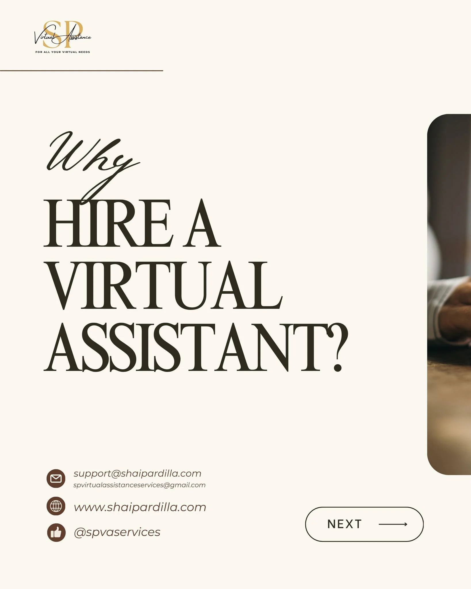 Struggling to manage your business tasks? A Virtual Assistant can help! ⏳✨

Running a business means wearing multiple hats, but that doesn't mean you have to do it all alone. A skilled Virtual Assistant can streamline your operations, boost efficienc
