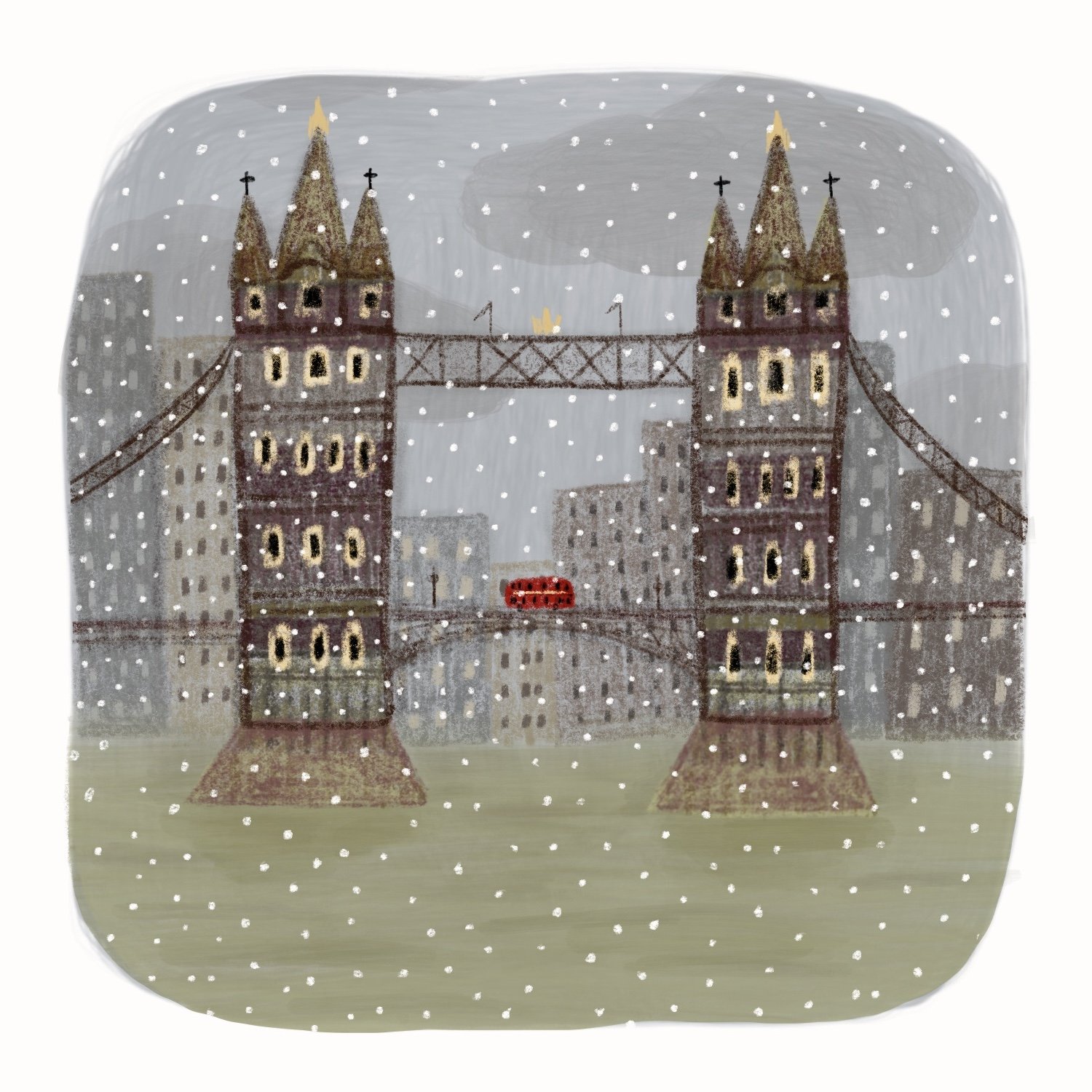 Snowy Tower Bridge