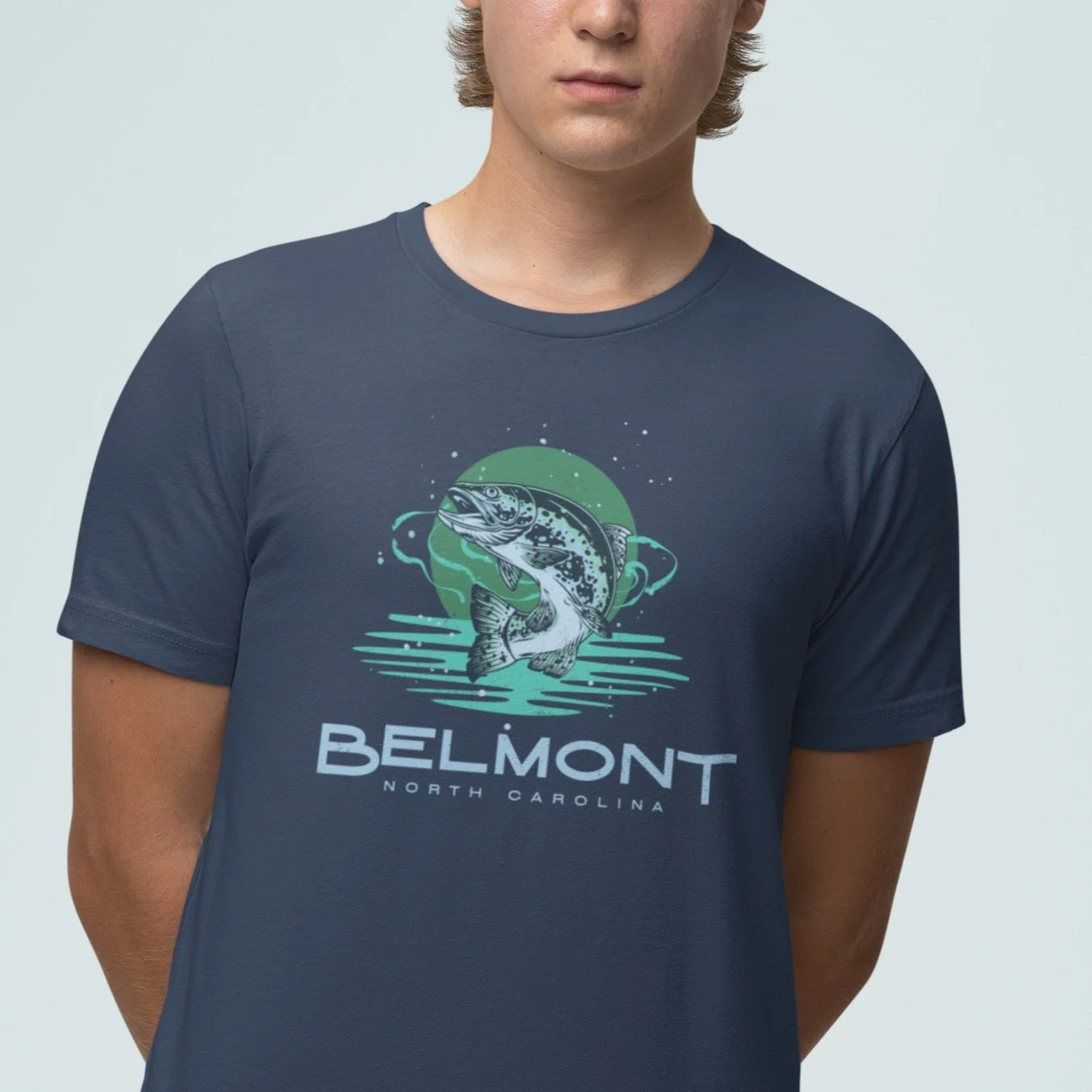 Jumping Trout - Belmont - Unisex Garment-Dyed T-shirt