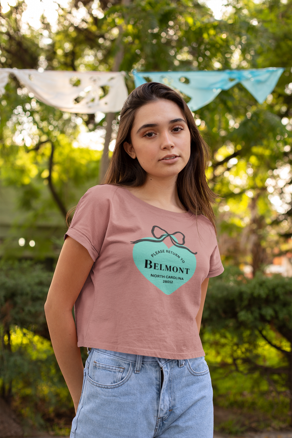 'Return to Belmont' Tiffany Heart Design Women's Boxy T-Shirt