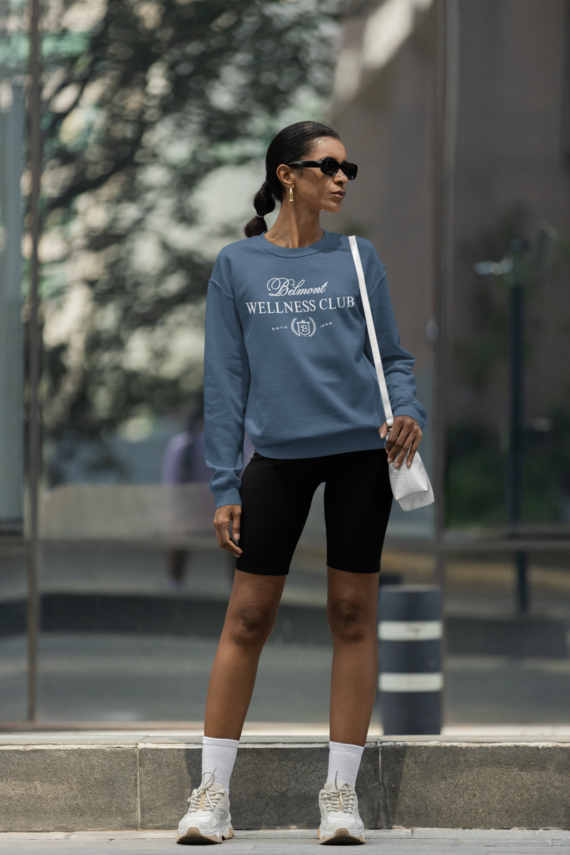Belmont Wellness Club Premium Crewneck Sweatshirt, Unisex Fit