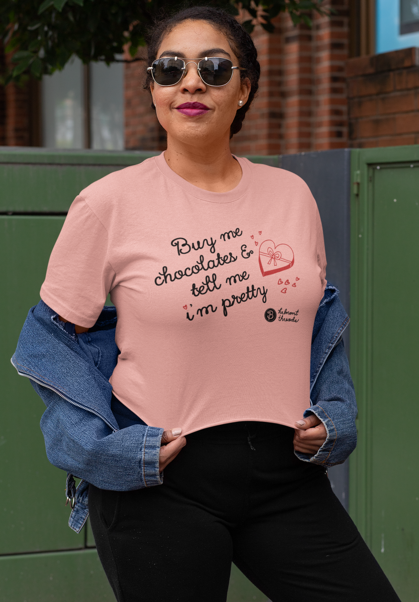 "Buy Me Chocolates and Tell me I'm Pretty" - Women's Boxy Tee