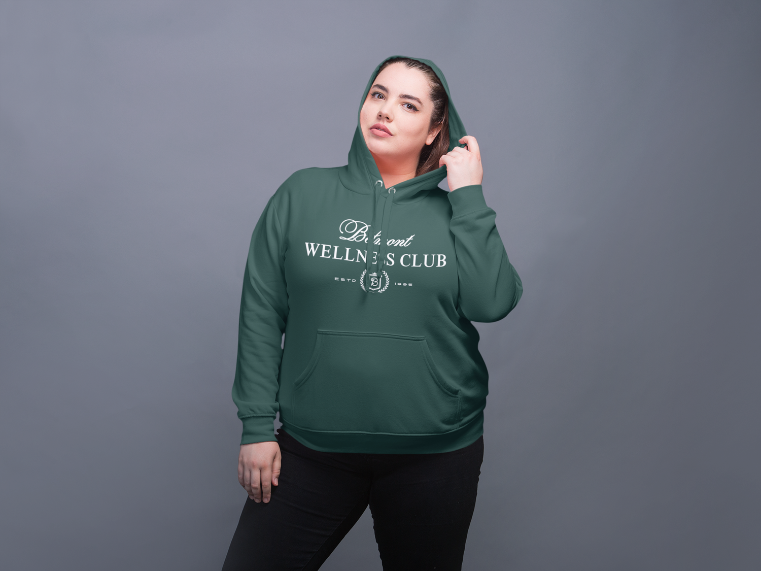 Belmont Wellness Club Premium Hoodie, Unisex Fit
