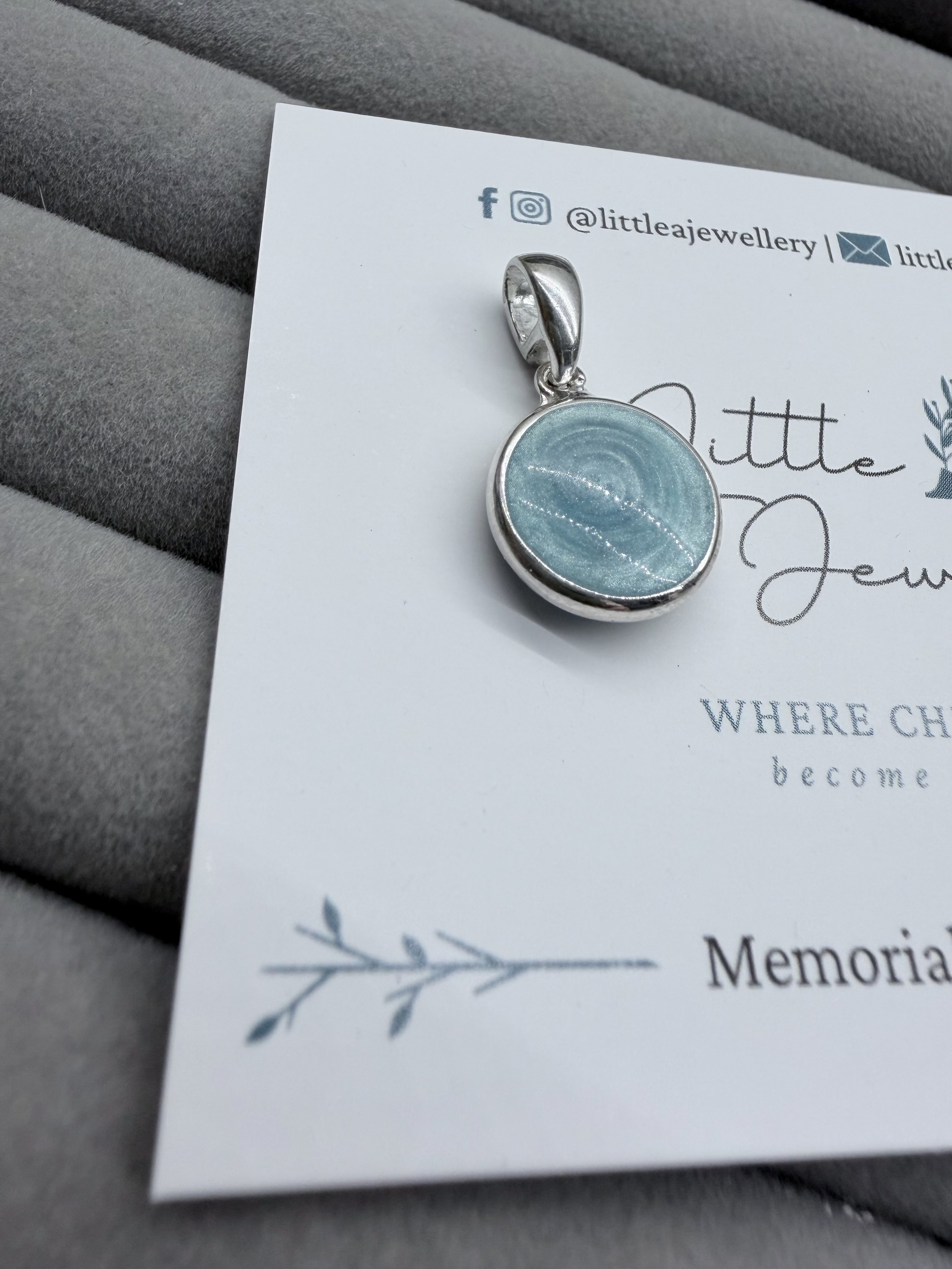 Round Silver Pendant