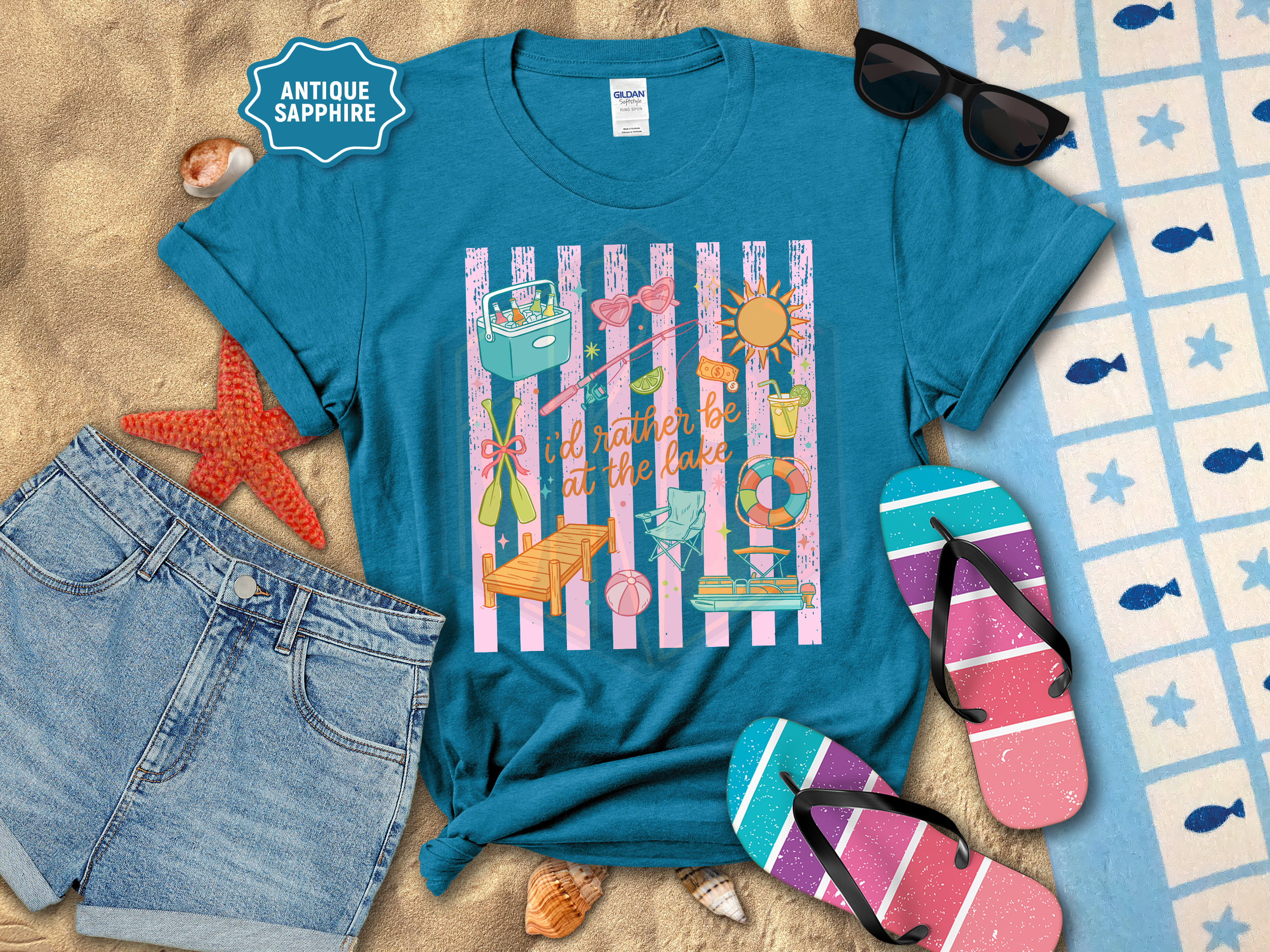 I‘d rather be on the lake T-Shirt