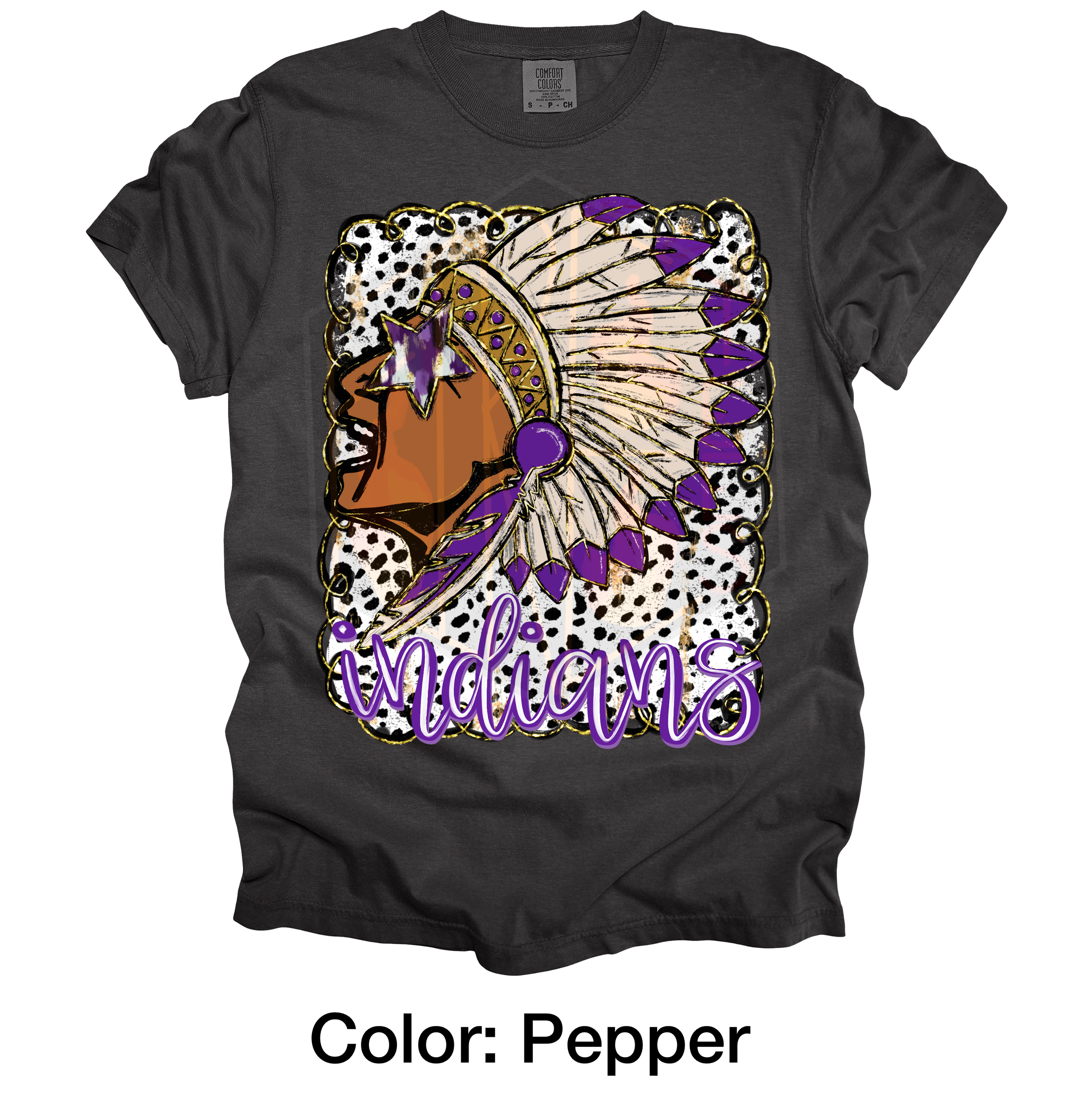 Polka Dot Indian Comfort Colors T-Shirt