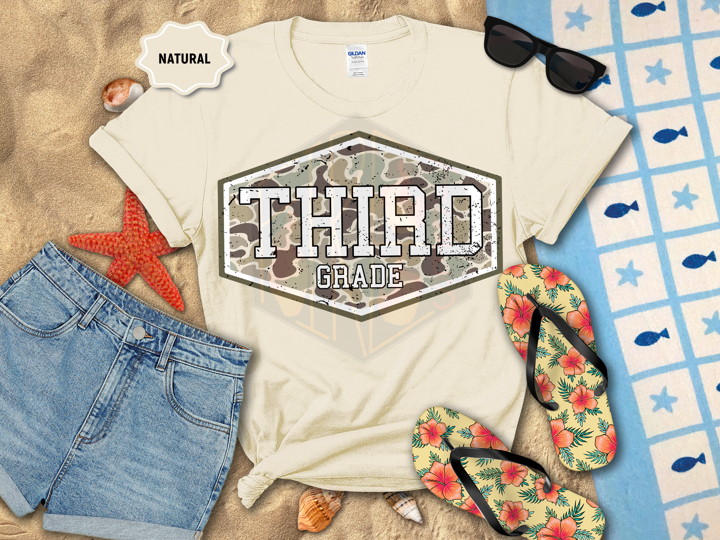 Camo Grade Level Gildan Adult T-Shirt