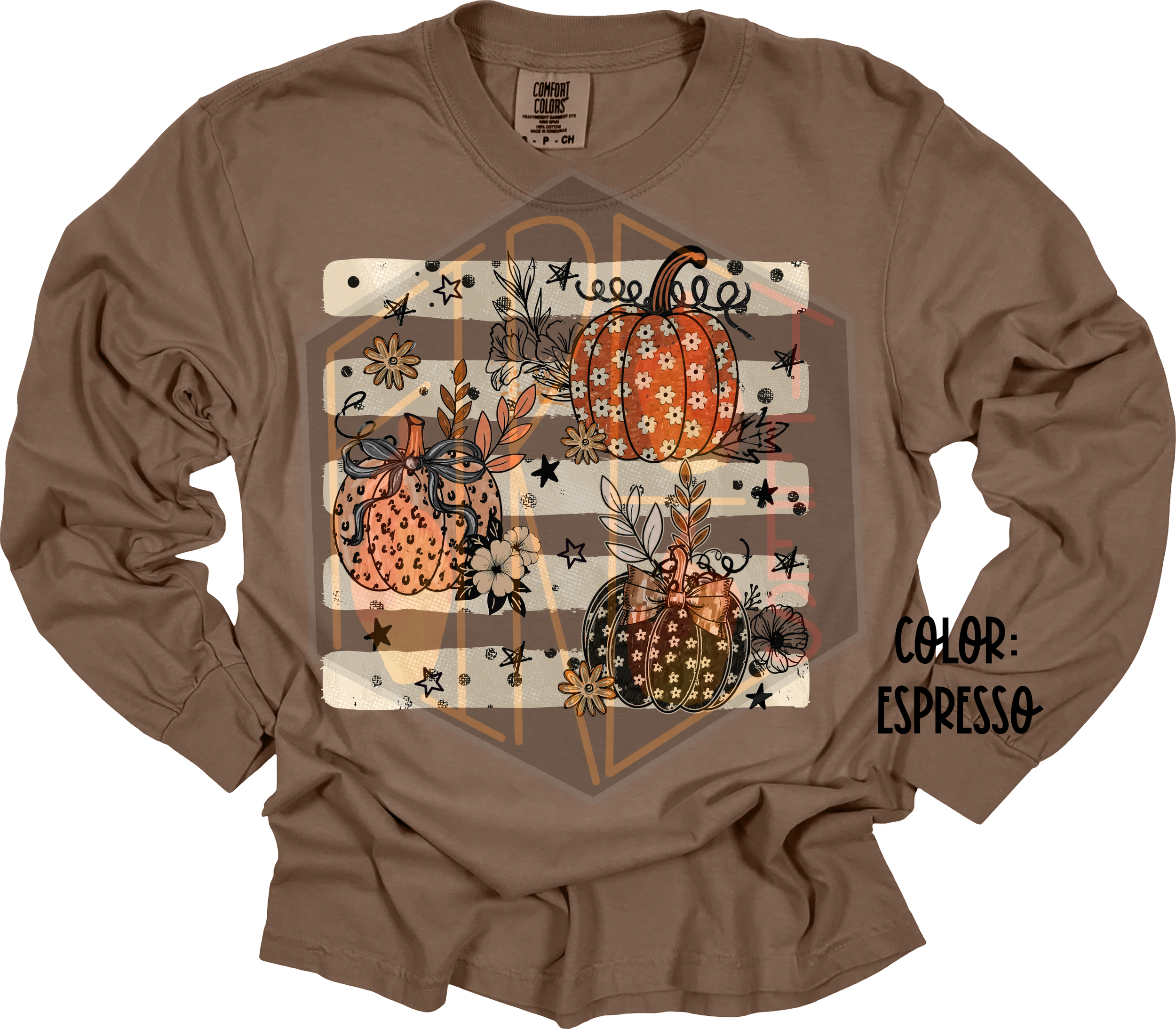 Pumpkins 7 Comfort Color Longsleeve