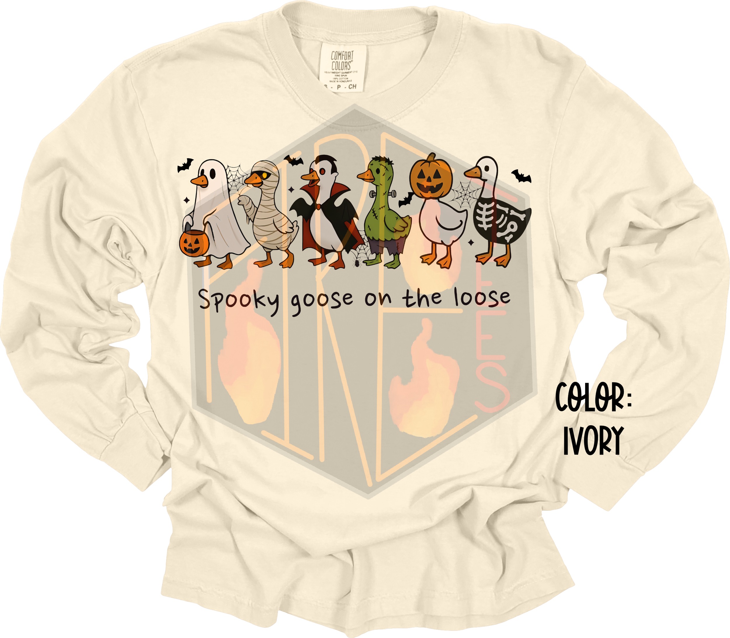 Spooky Goose Comfort Color Longsleeve