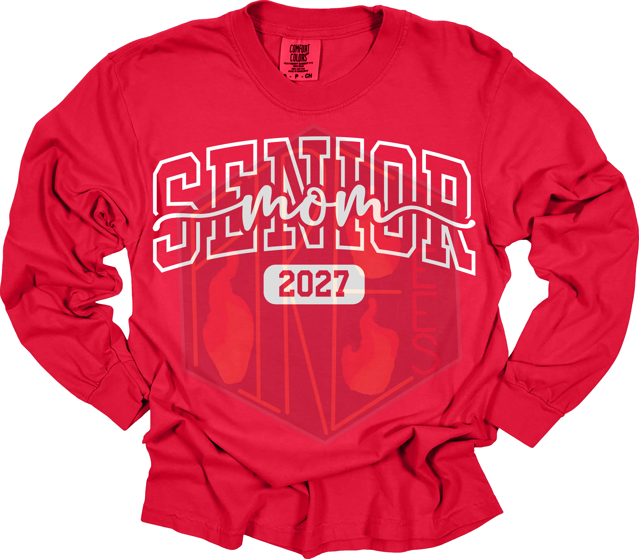 Senior Mom Solid Comfort Color Crewneck