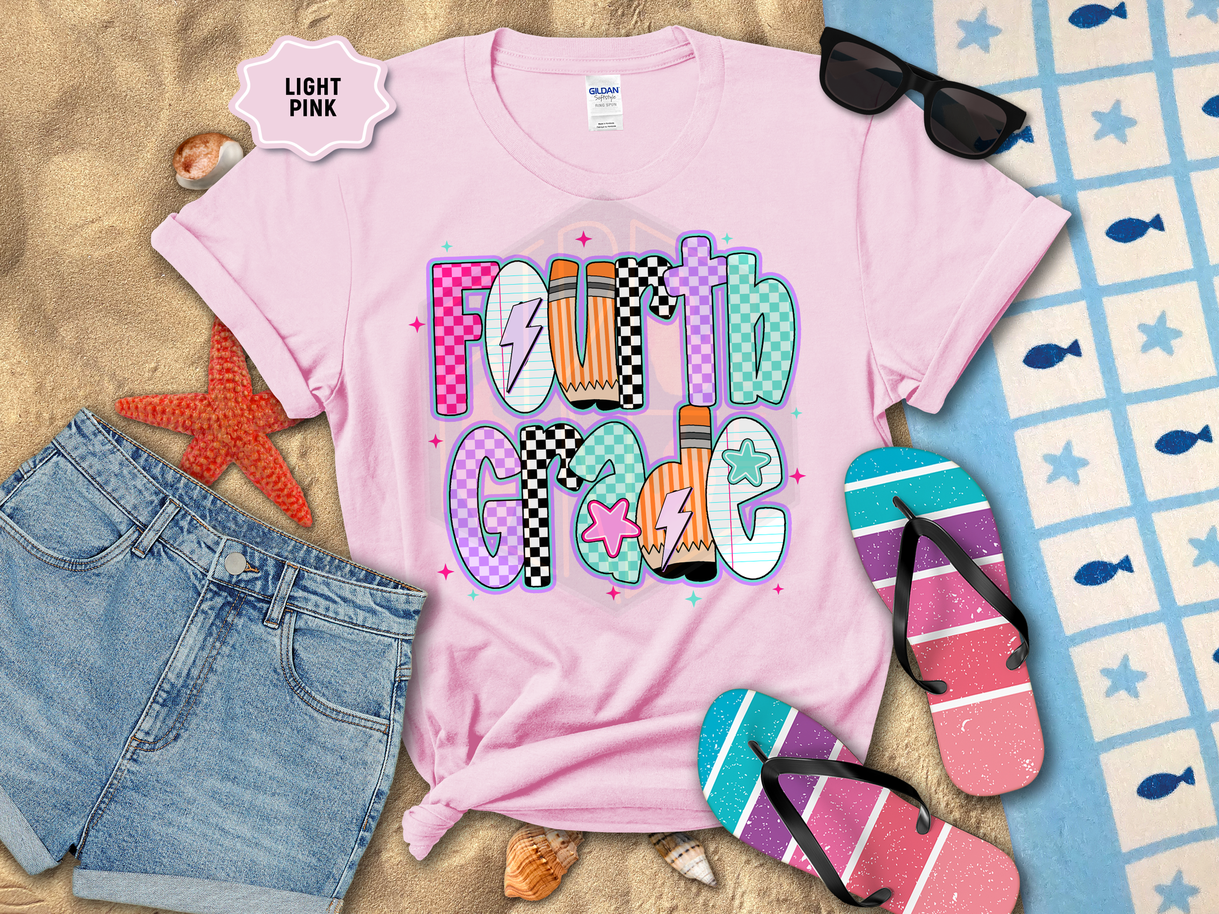 Neon Grade Level Gildan Youth T-Shirt