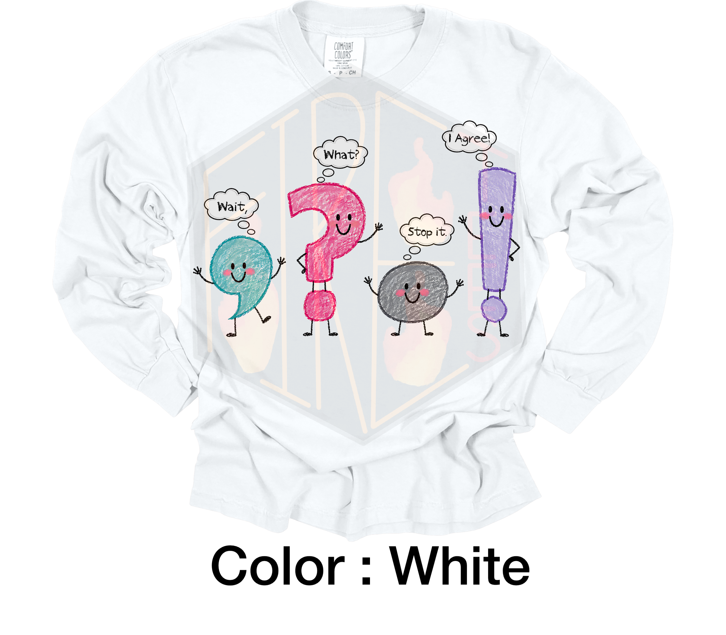 Grammar Teacher Comfort Colors Longsleeve