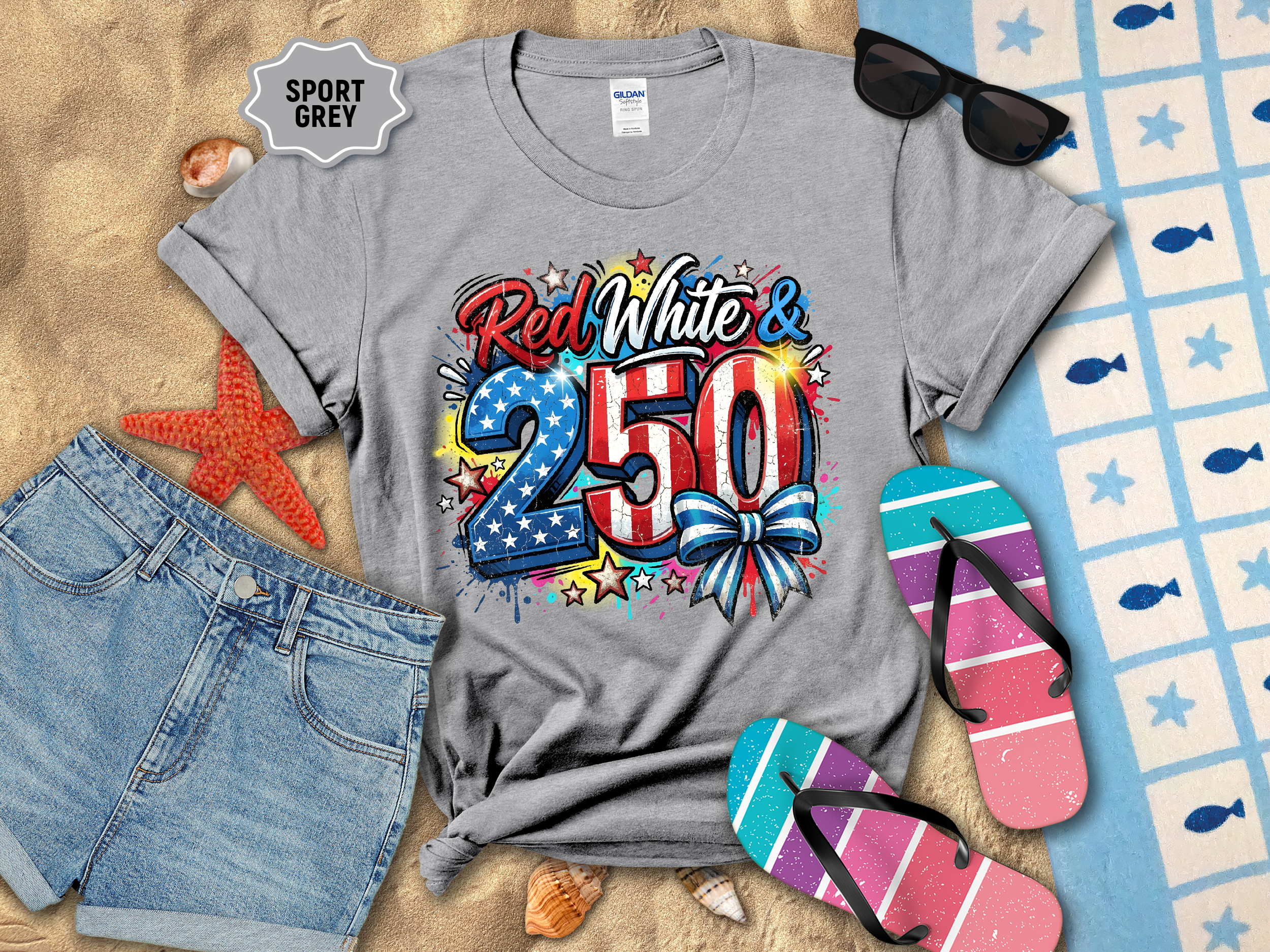 Red White and 250 T-Shirt
