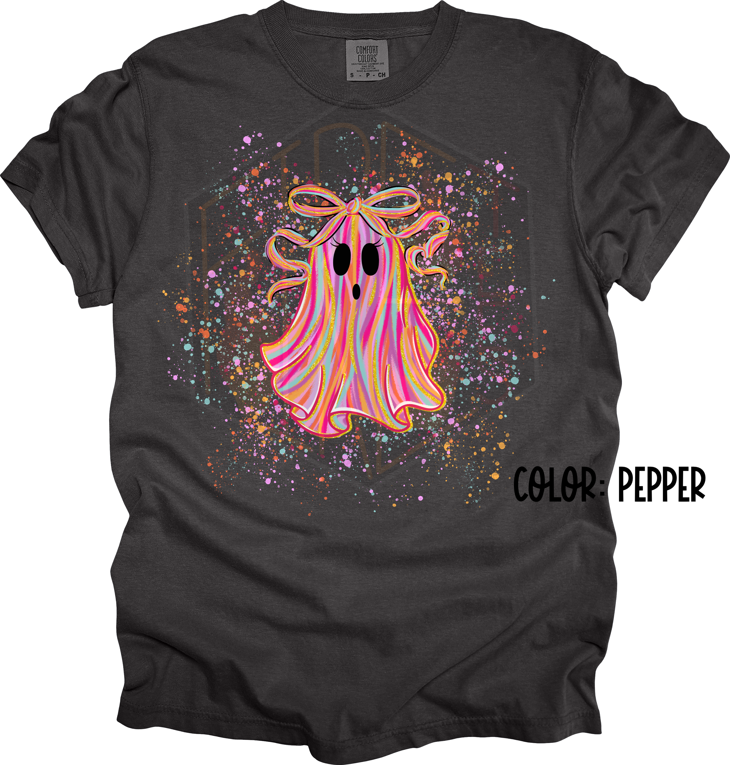 Pink Ghost Comfort Color T-Shirt