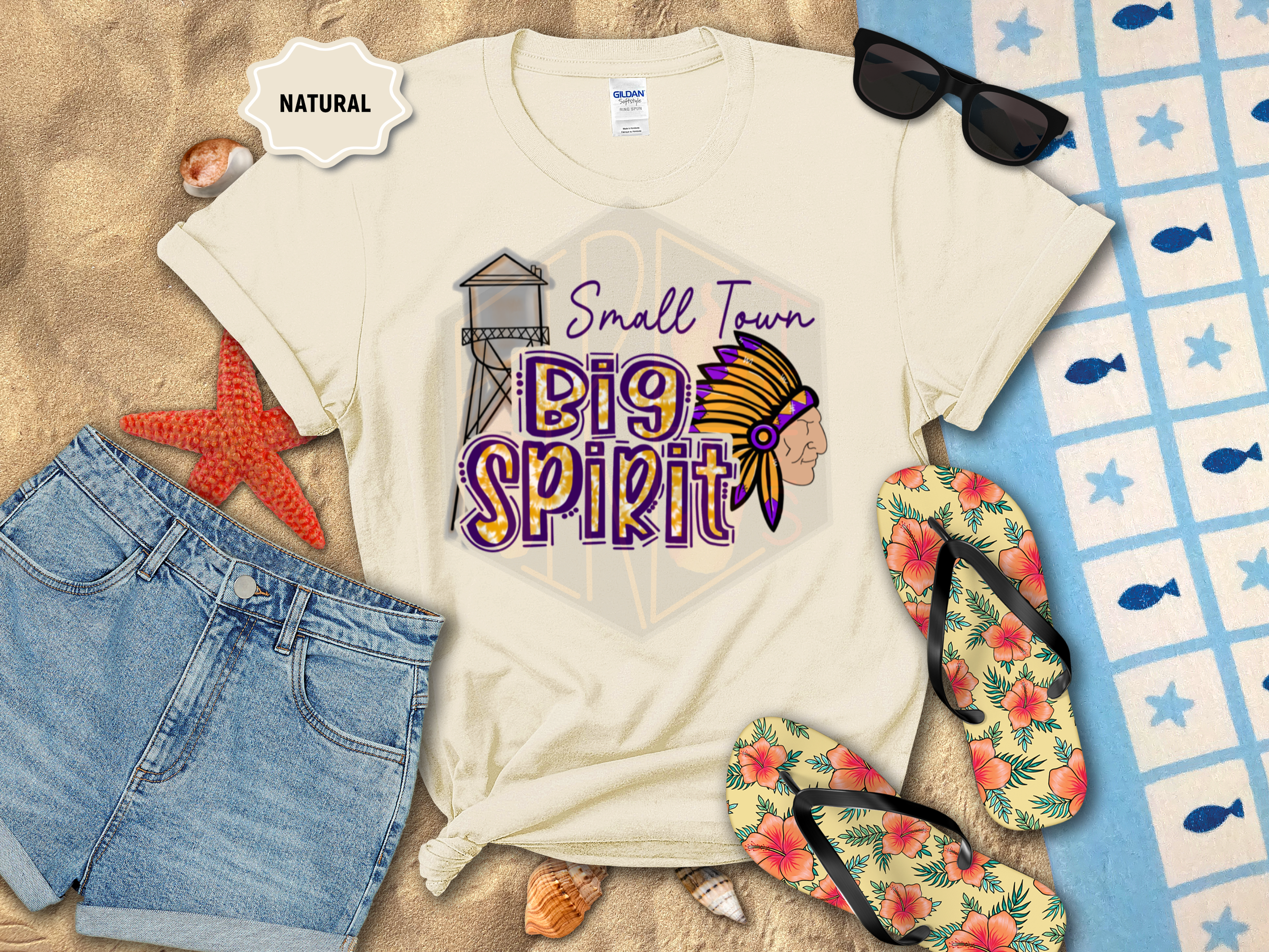 Small Town Big Spirit Gildan T-Shirt