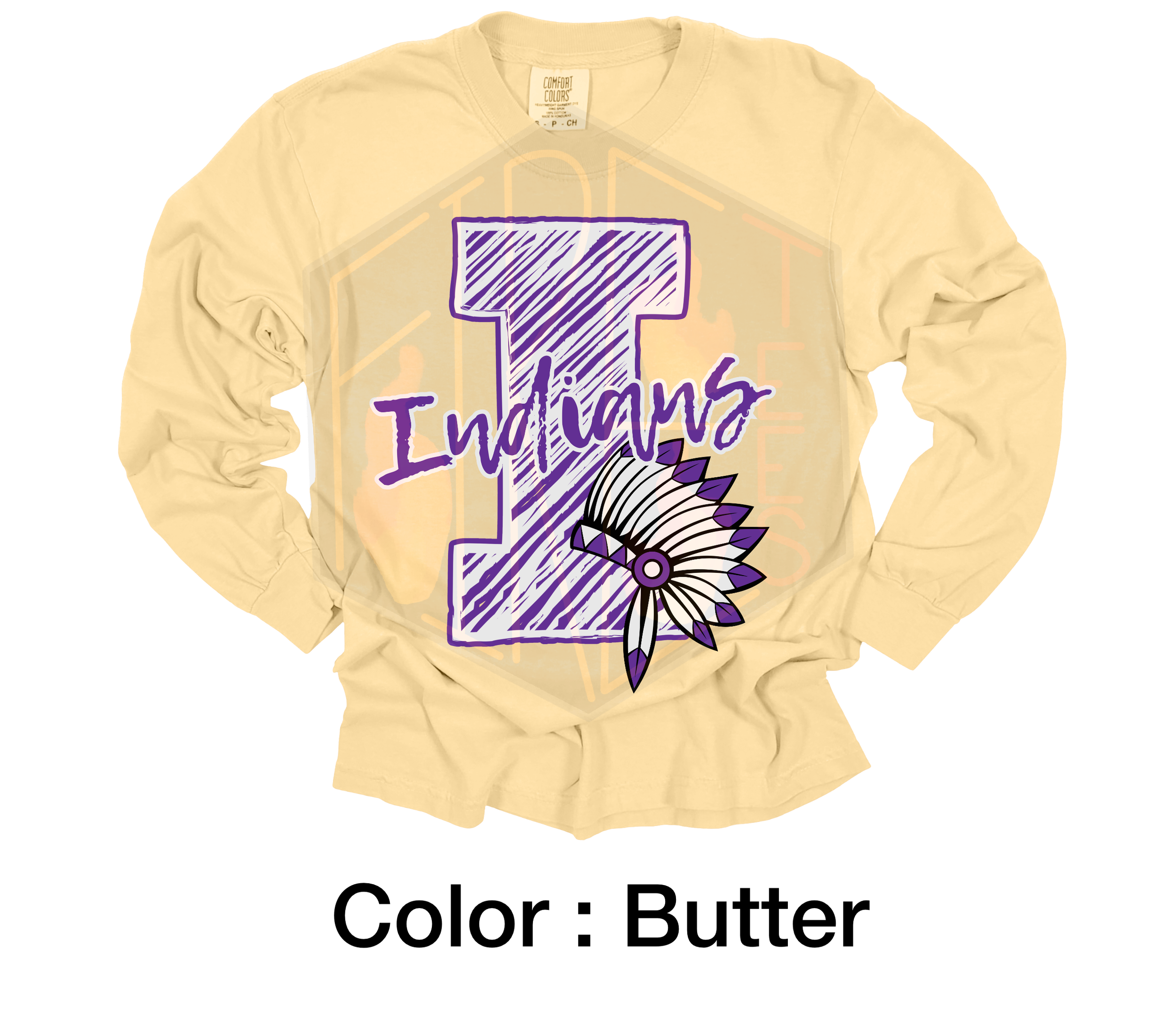 Chalk Indians Comfort Colors Crewneck