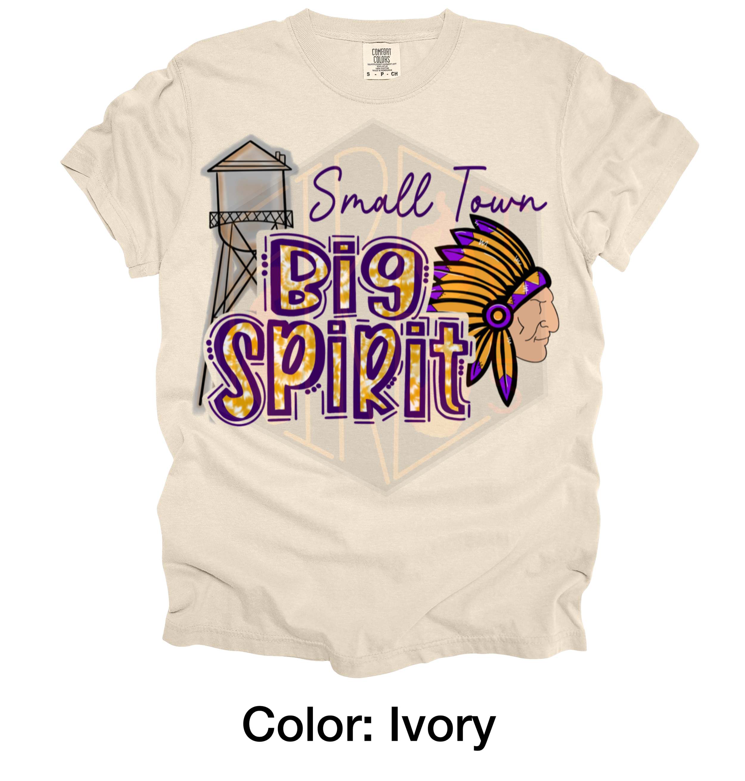 Small Town Big Spirit Comfort Colors T-Shirt