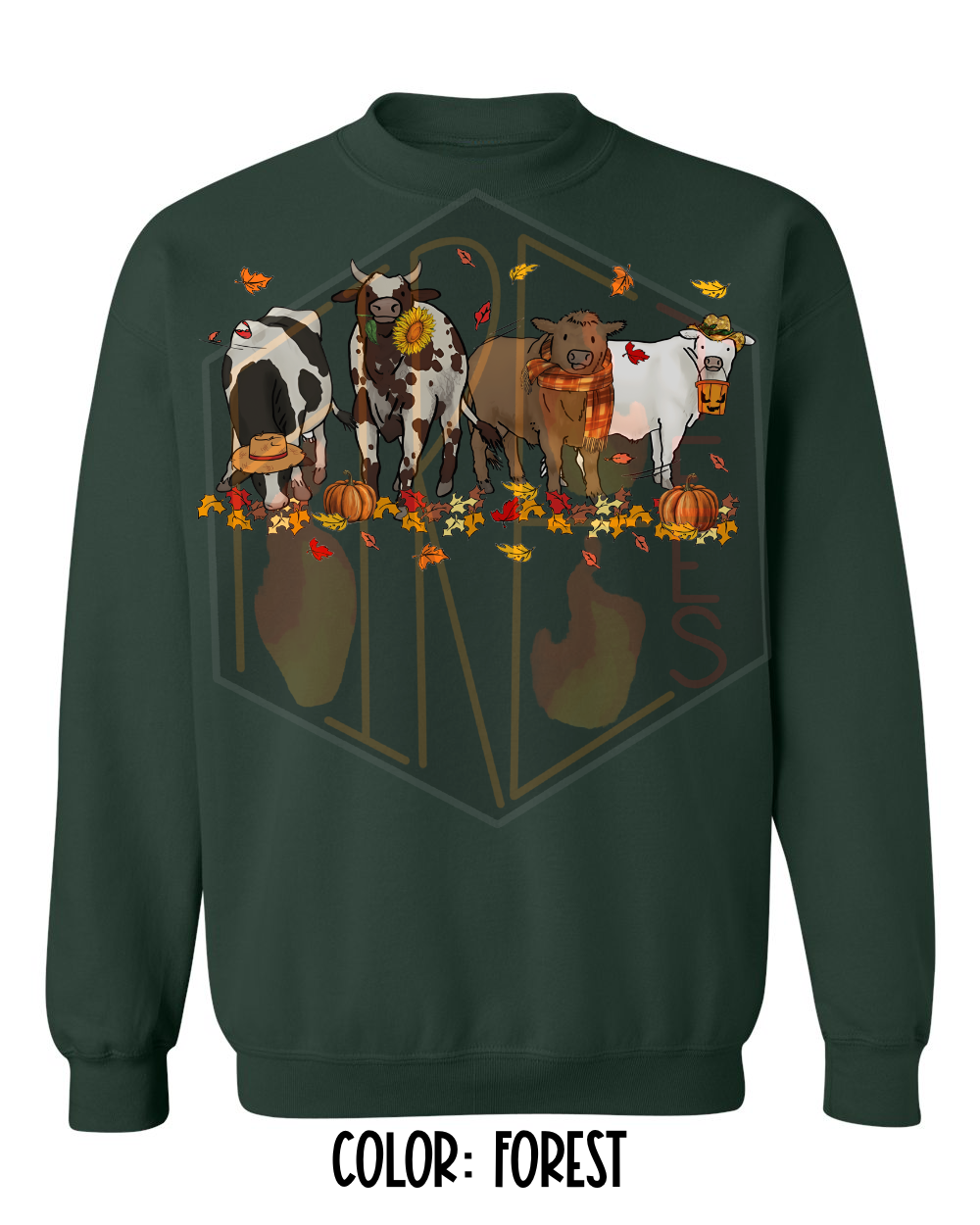 Fall Cows Gildan Longsleeve