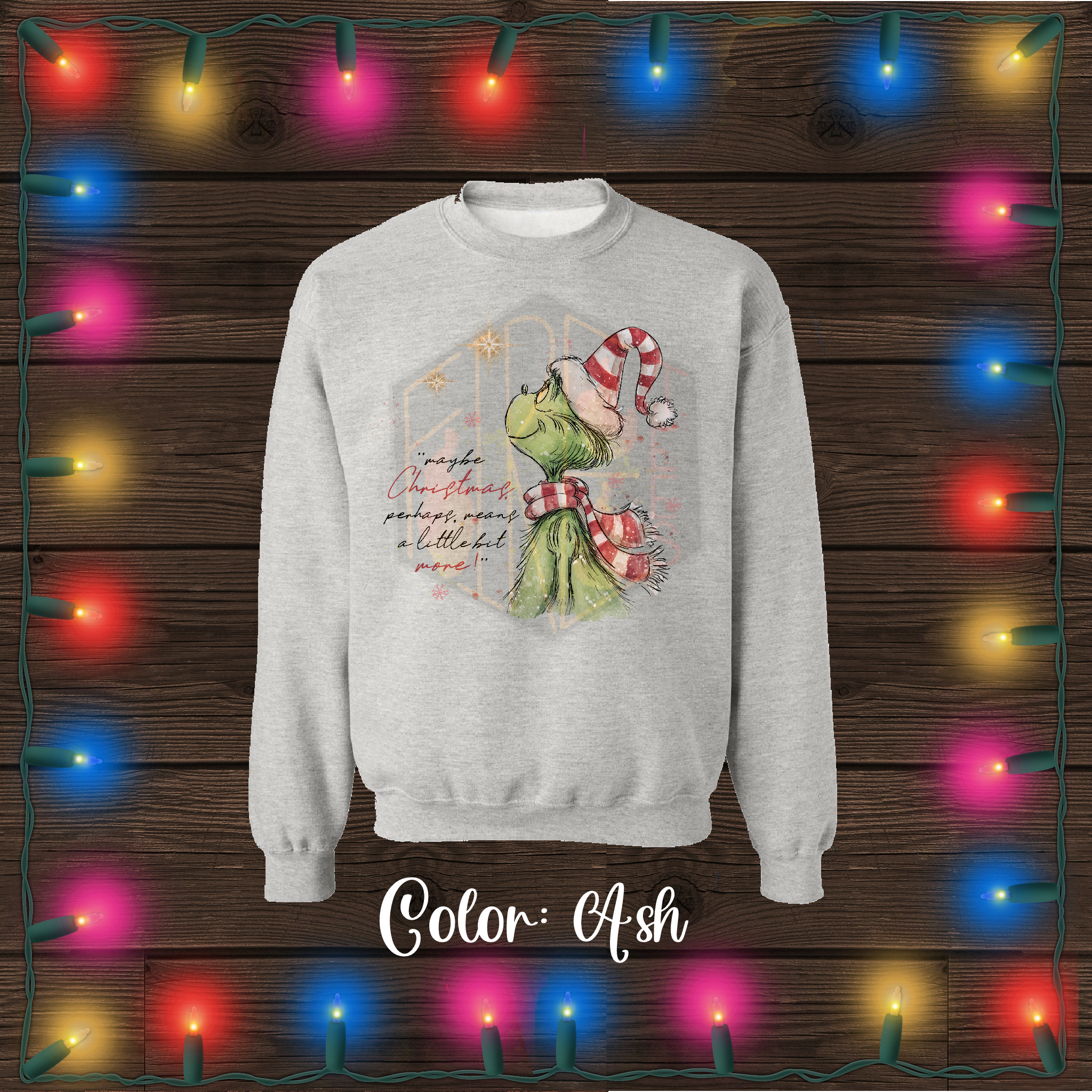 Christmas is a little bit more Crew Neck