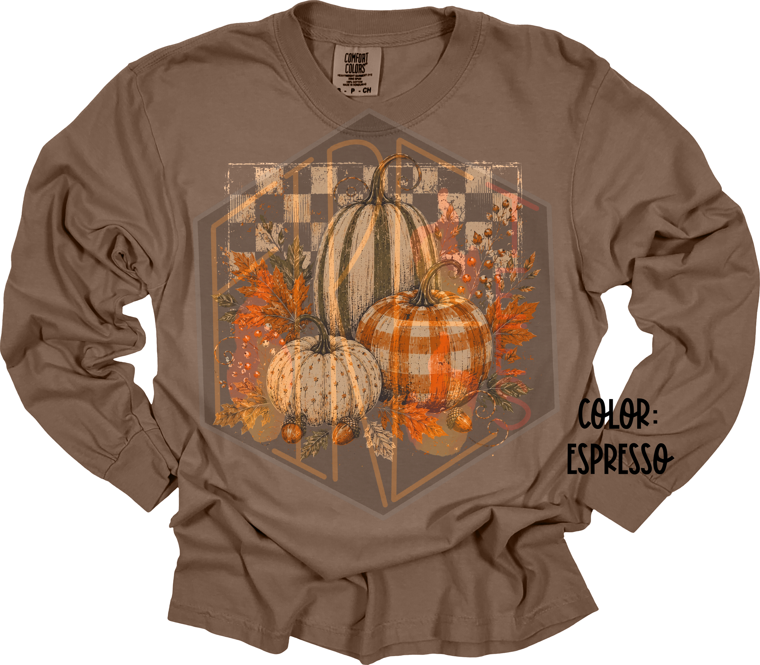 Pumpkins 3 Comfort Color Longsleeve