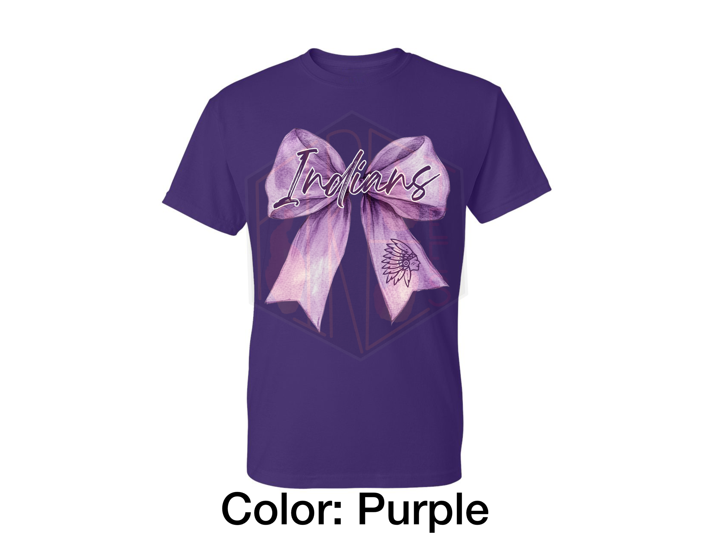 Purple Indian Bow Gildan T-Shirt