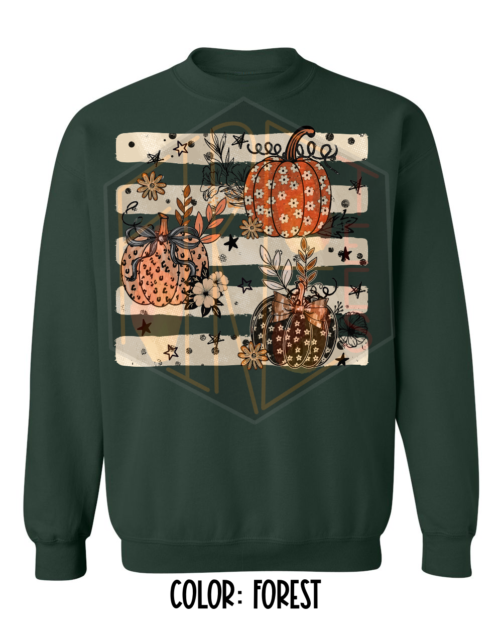 Pumpkin 7 Gildan Crew Neck