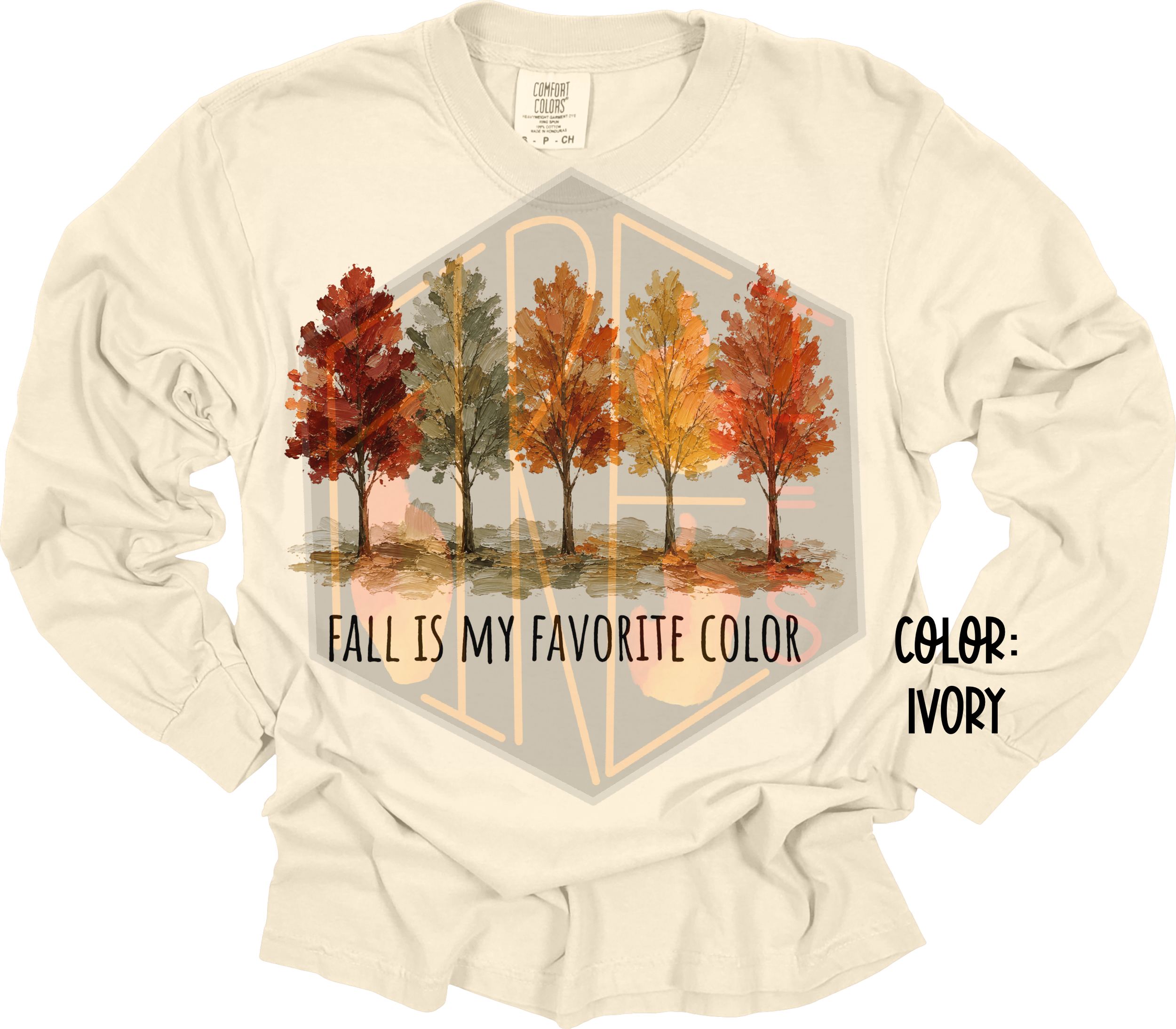 Fall is my Favorite Color Comfort Color Longsleeve