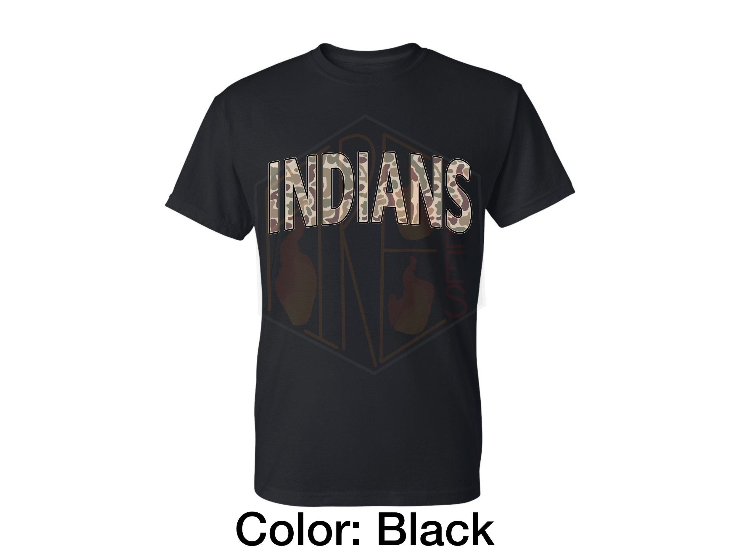 Camo Indians Gildan T-Shirt