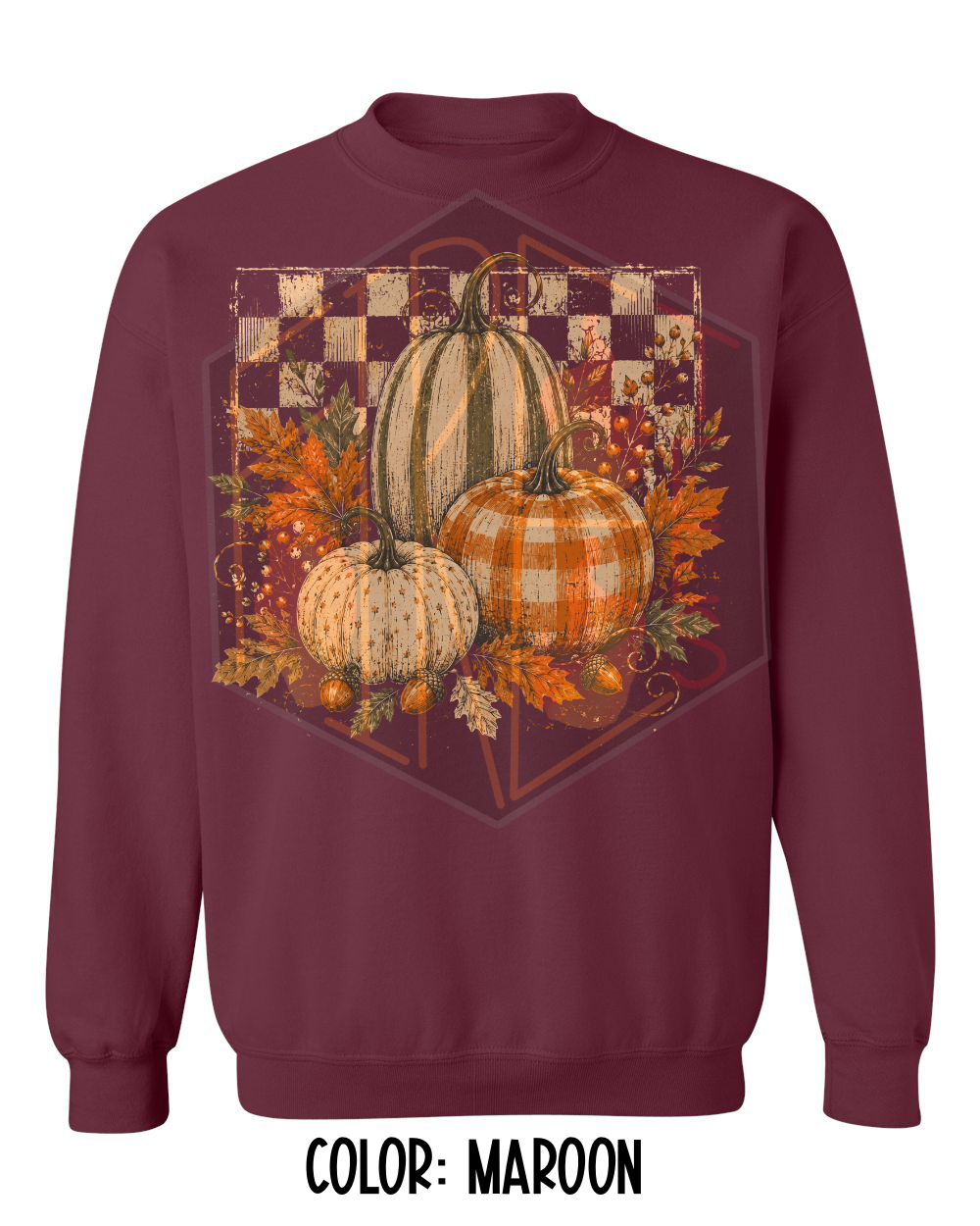 Pumpkins 3 Gildan Crew Neck