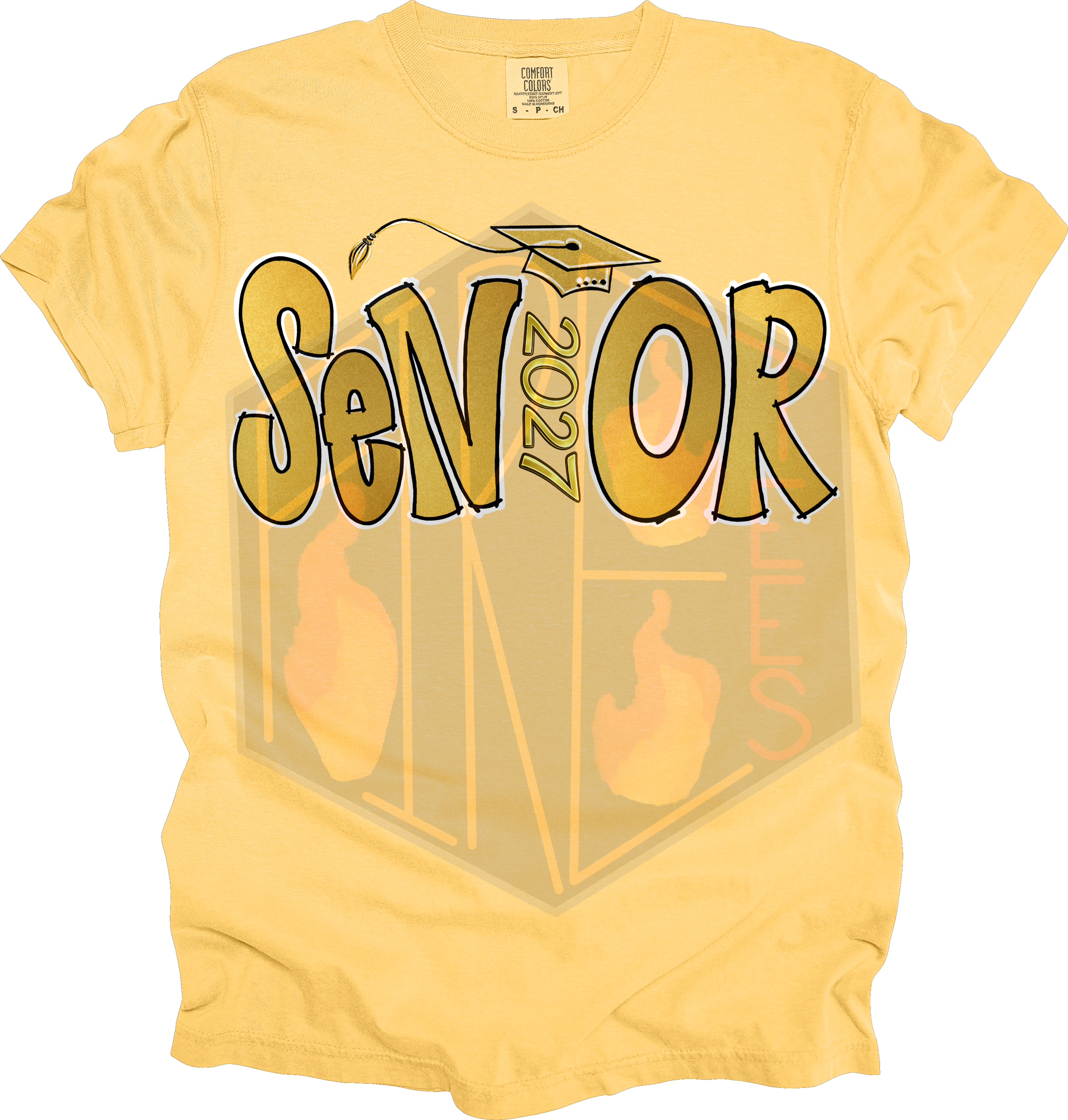 Senior Gold Comfort Colors T-Shirt