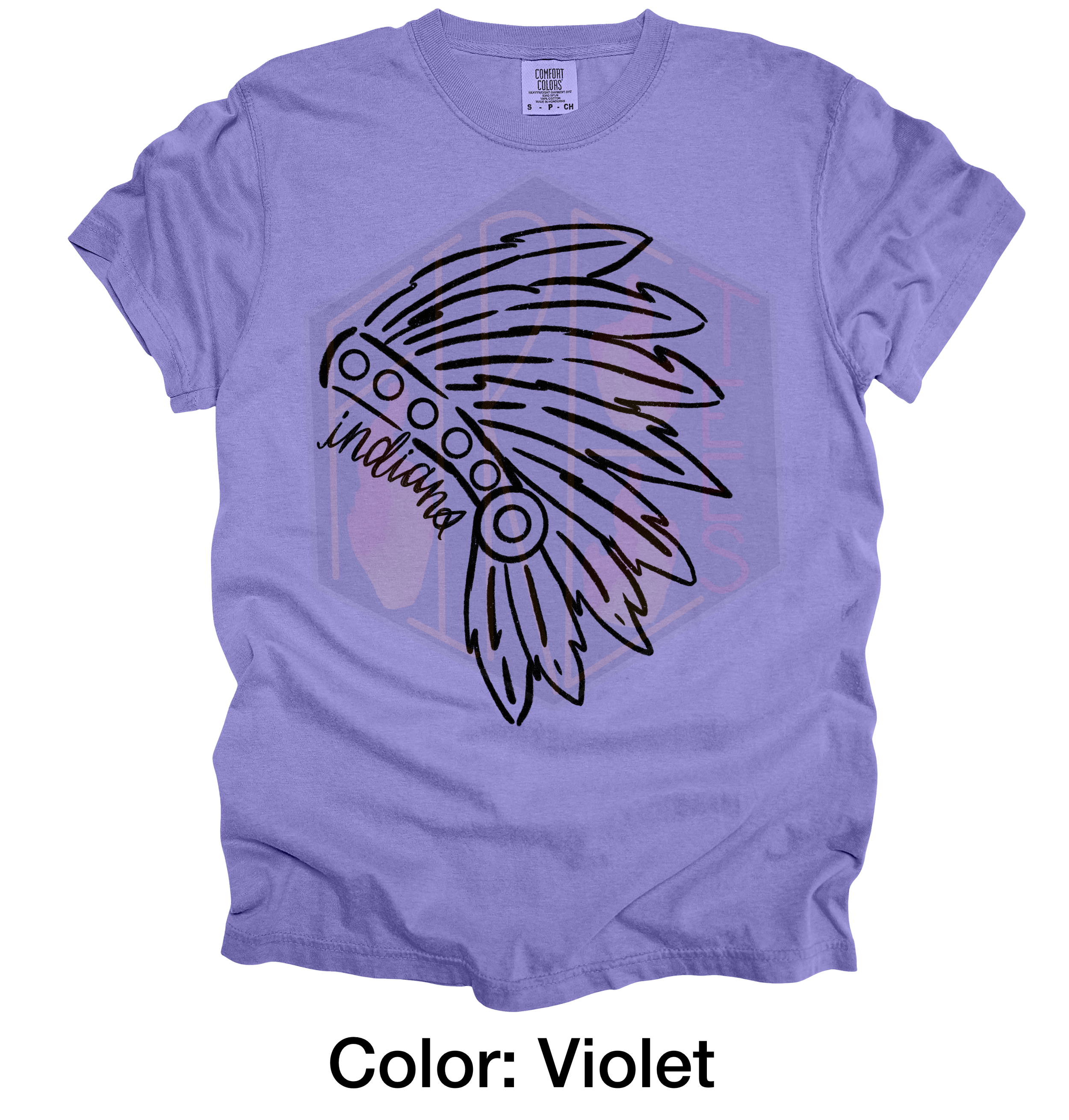 Solid Indians Comfort Colors T-Shirt