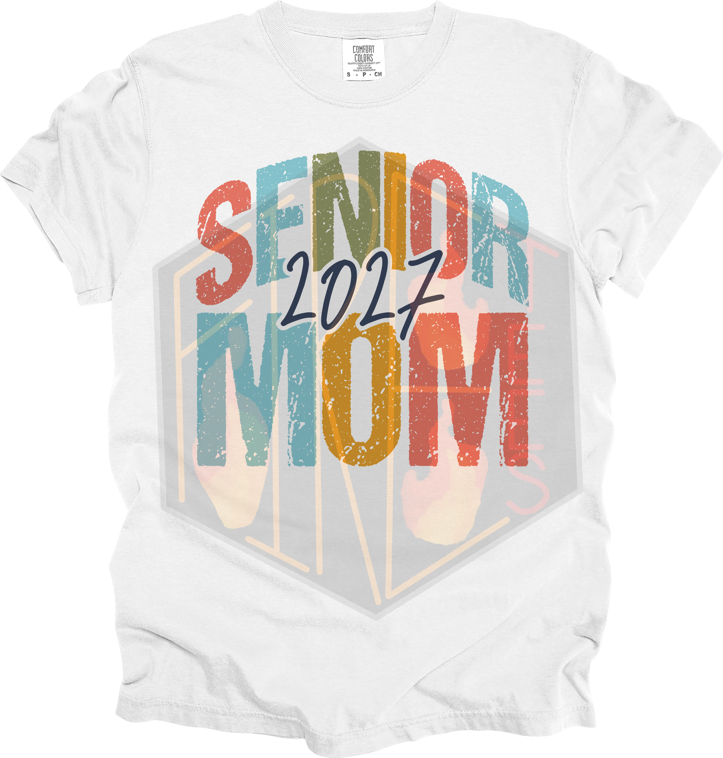 Senior Color Mom Comfort Colors T-Shirt